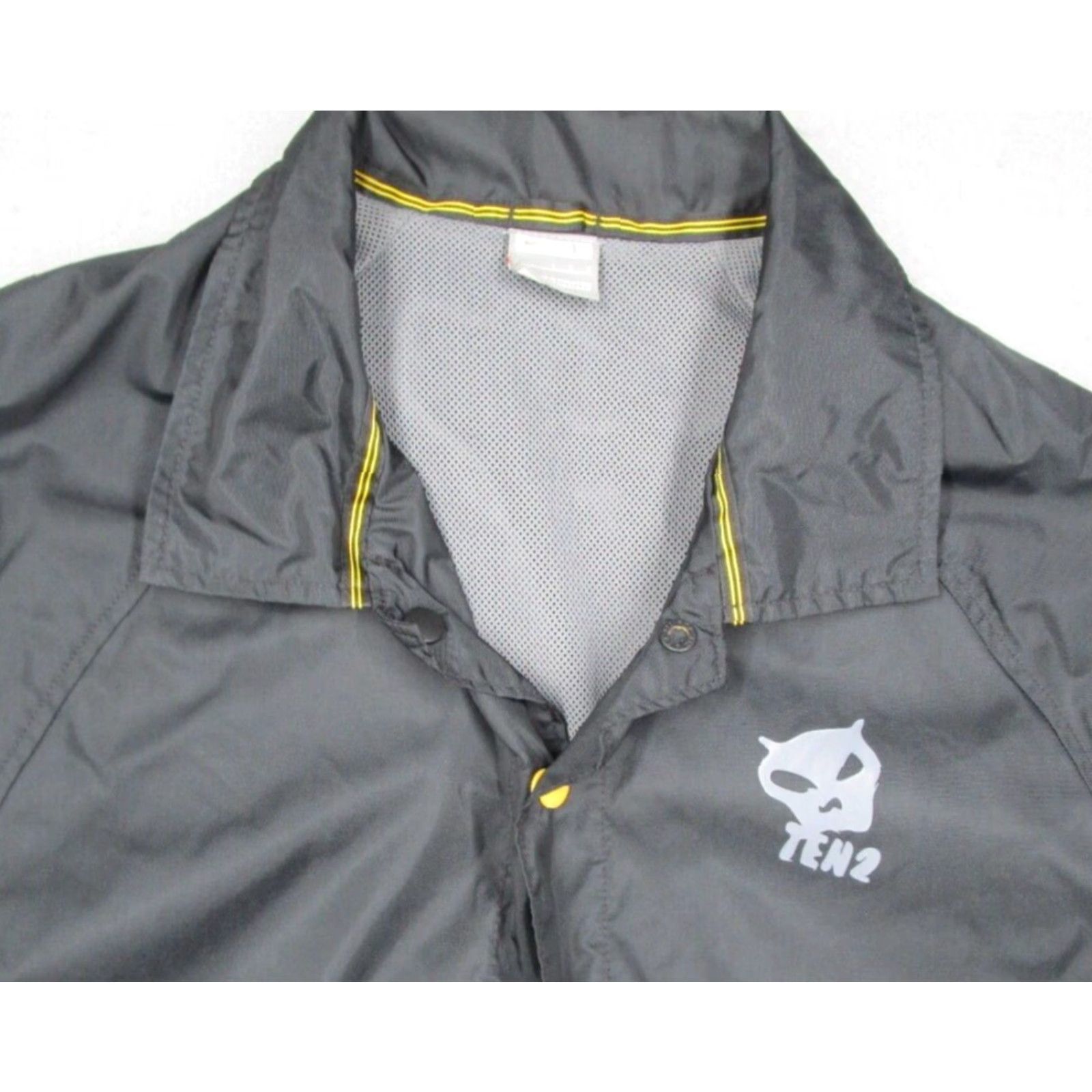 Nike Nike Jacket Mens Large Black Ten2 Cycling Snap Front Windbreaker Size US L / EU 52-54 / 3 - 3 Thumbnail