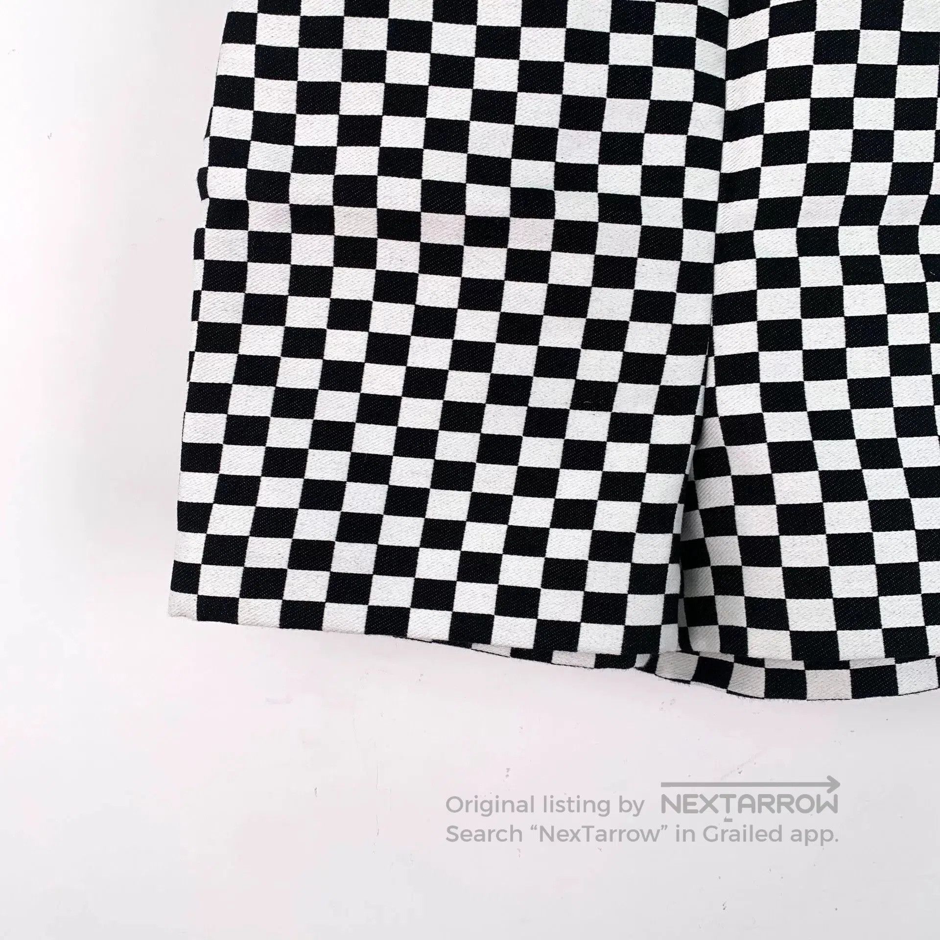 Dior dior black and white checkered cotton shorts. Size US 34 / EU 50 - 4 Thumbnail