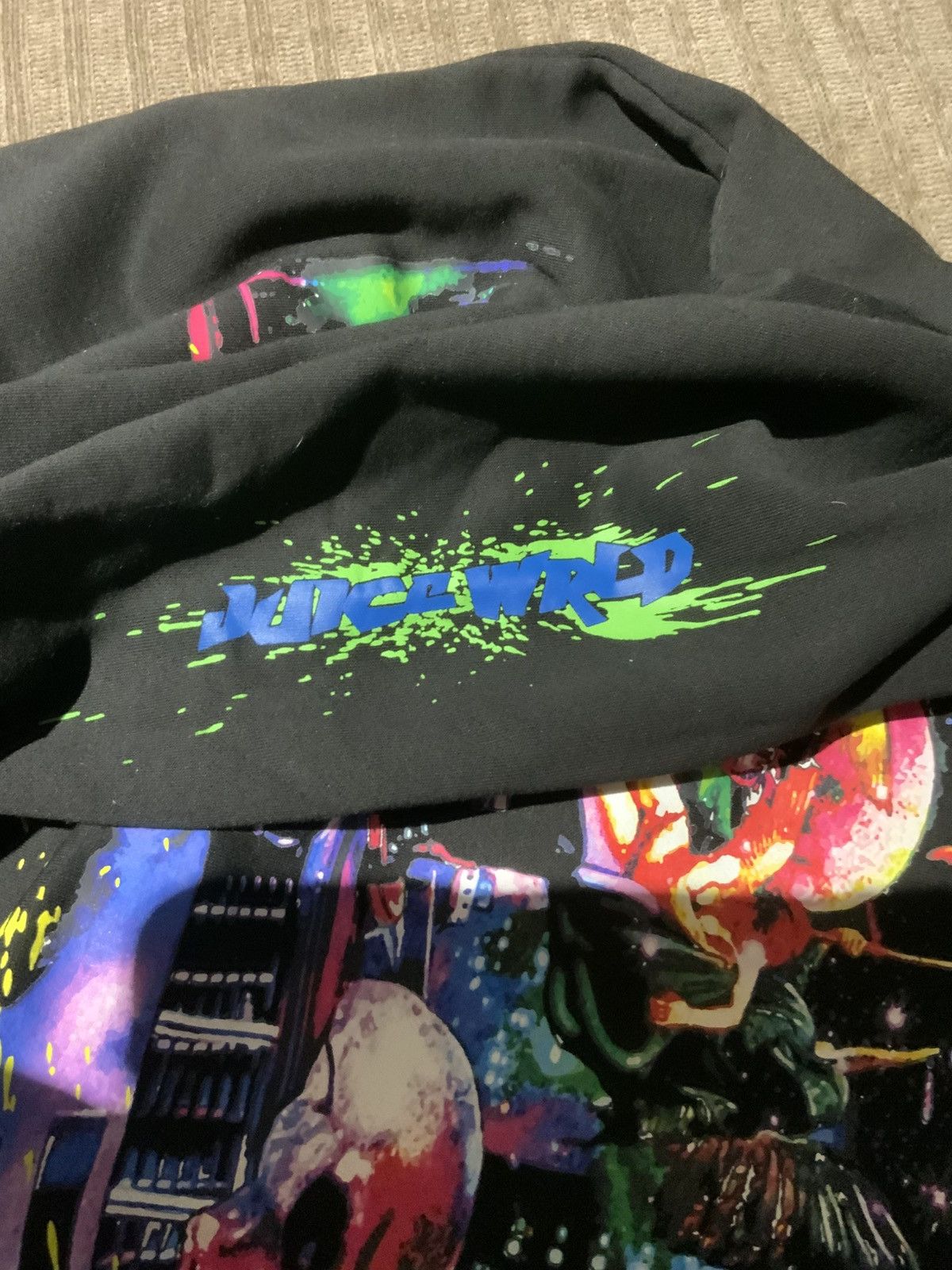 999 Club × Vlone VLONE X JUICE WORLD BLACK HOODIE COLLAB Size US L / EU 52-54 / 3 - 9 Thumbnail