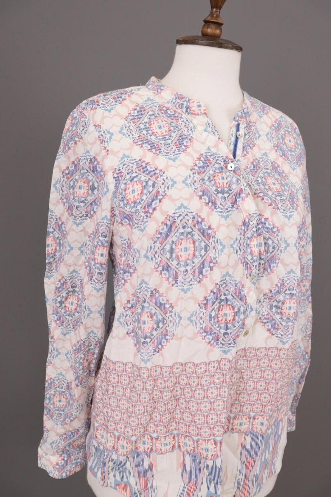Designer Emily Van Den Bergh Multicolor Printed Blouse Shirt Size 40 Size M / US 6-8 / IT 42-44 - 7 Thumbnail