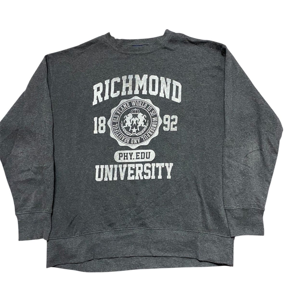 Other Richmond University Dark Gray Sweatshirt Size US L / EU 52-54 / 3 - 1 Thumbnail