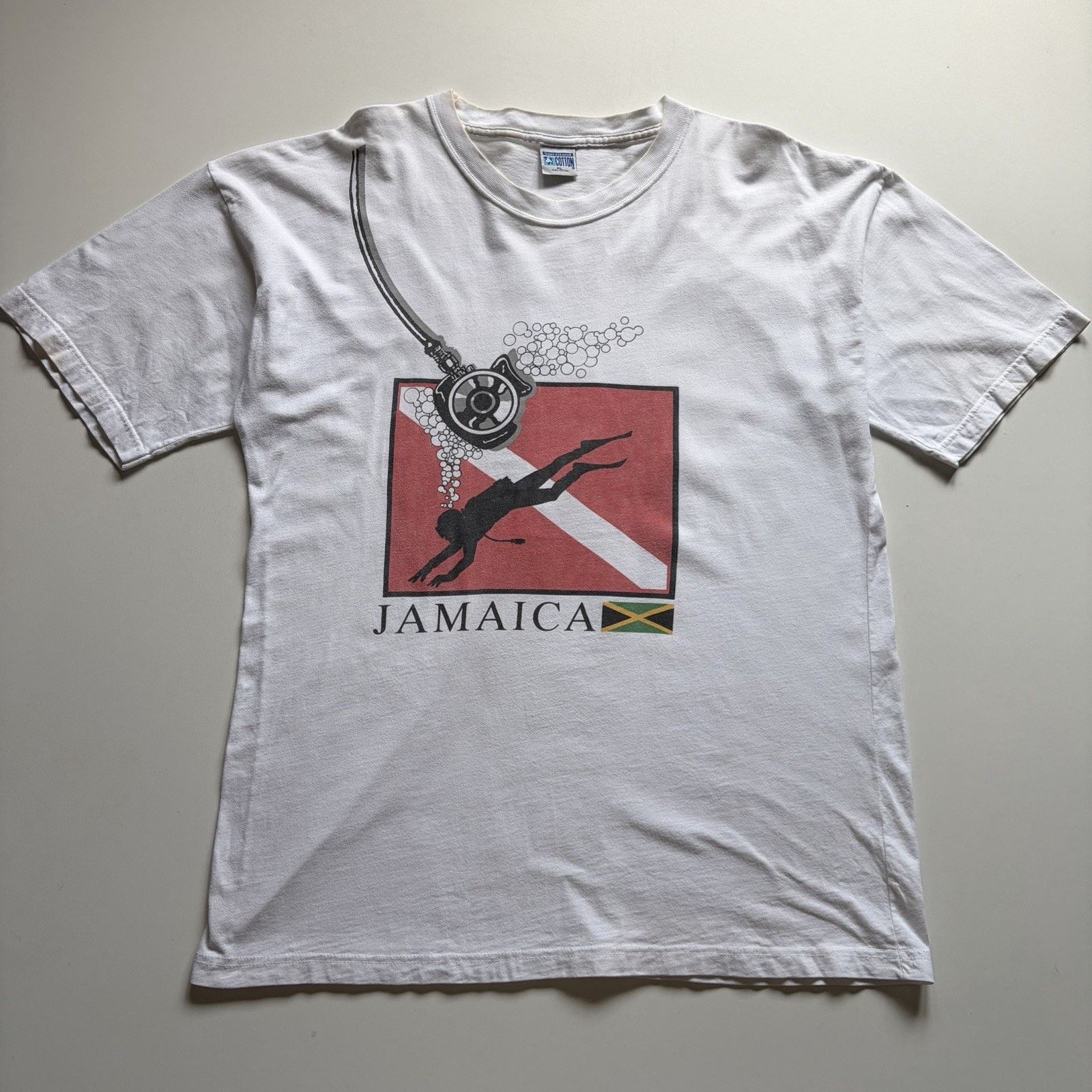 Bob Marley × Vintage 90s Reggae on Red Stripe Beer vintage t shirt
