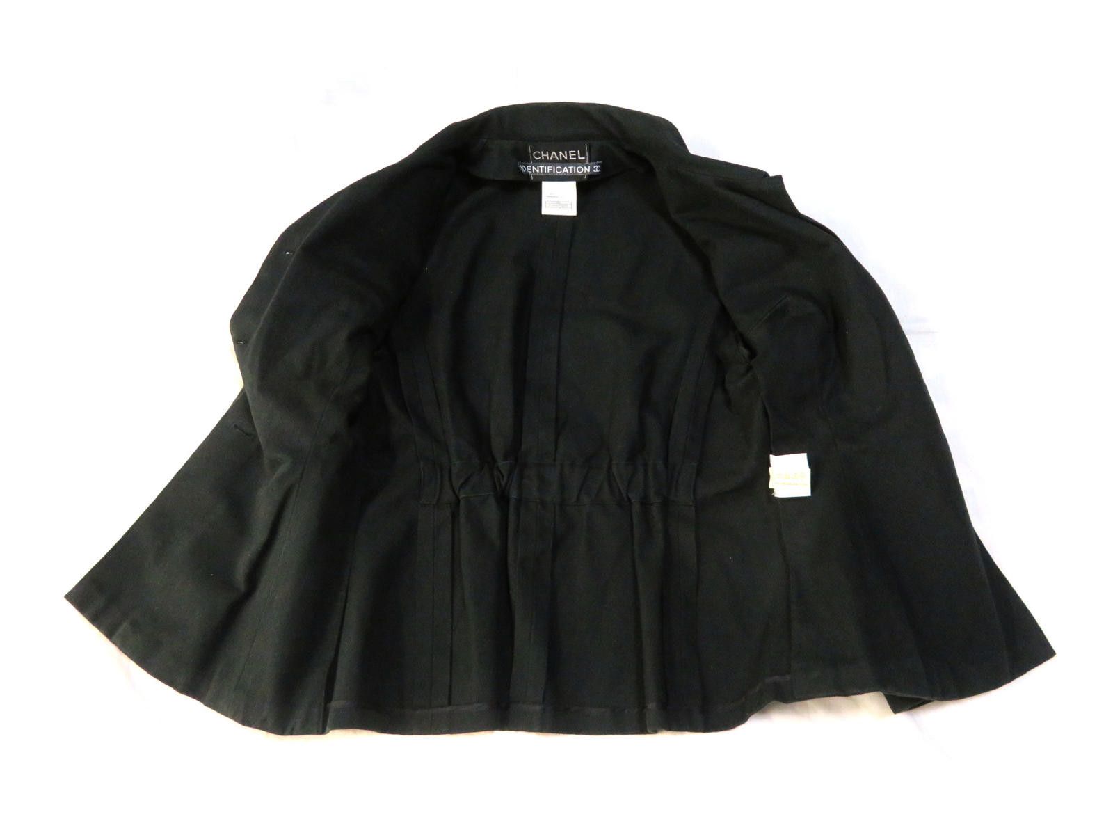 Chanel Vintage Chanel Black Jacket Size M / US 6-8 / IT 42-44 - 3 Thumbnail