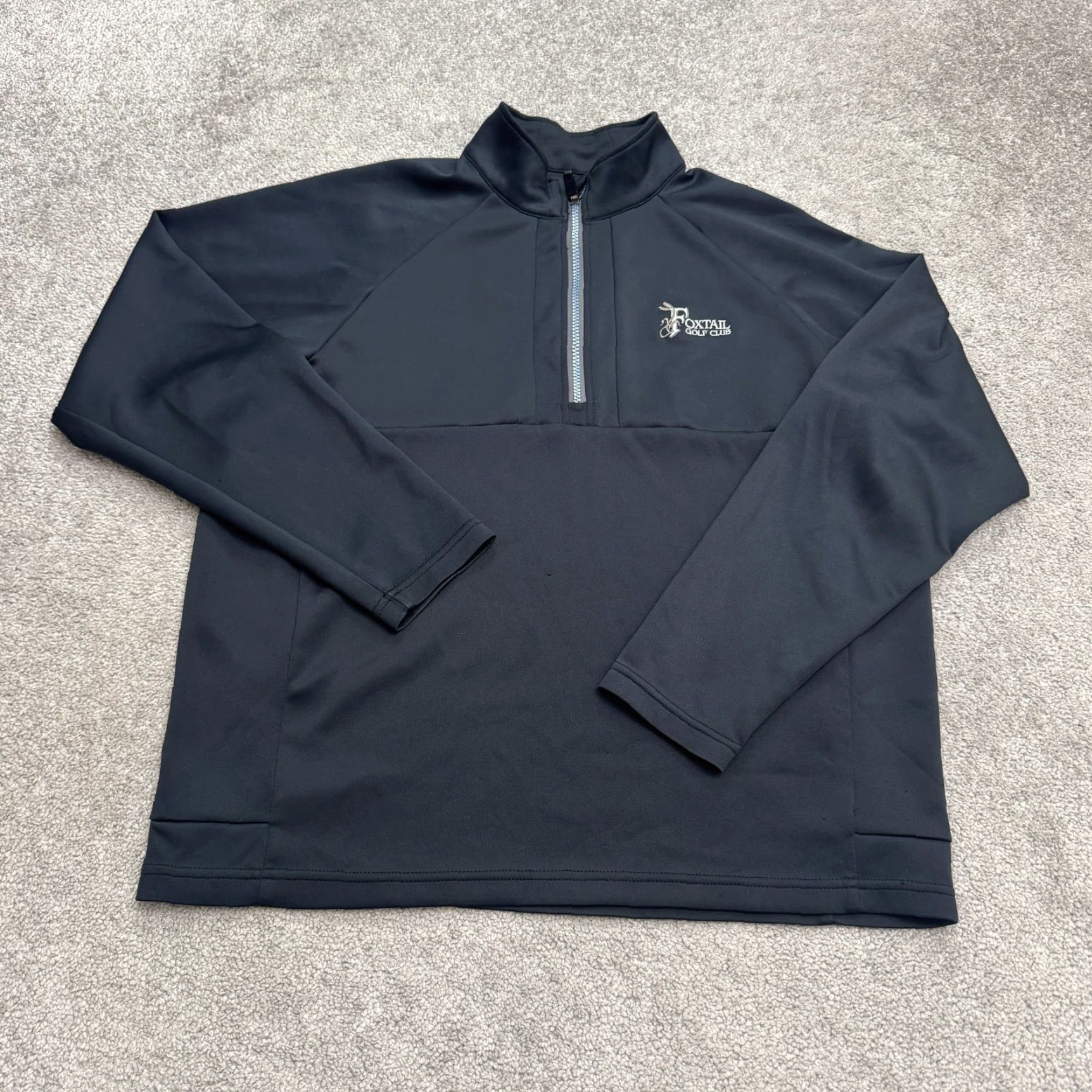 Vintage Sun Mountain ThermalFlex 1/4 Zip Pullover Jacket Mens M Navy Blue Sun Mountain Pullover Jacket Mens Medium Navy Blue Athletic Outdoor Golf Size US M / EU 48-50 / 2 - 2 Thumbnail