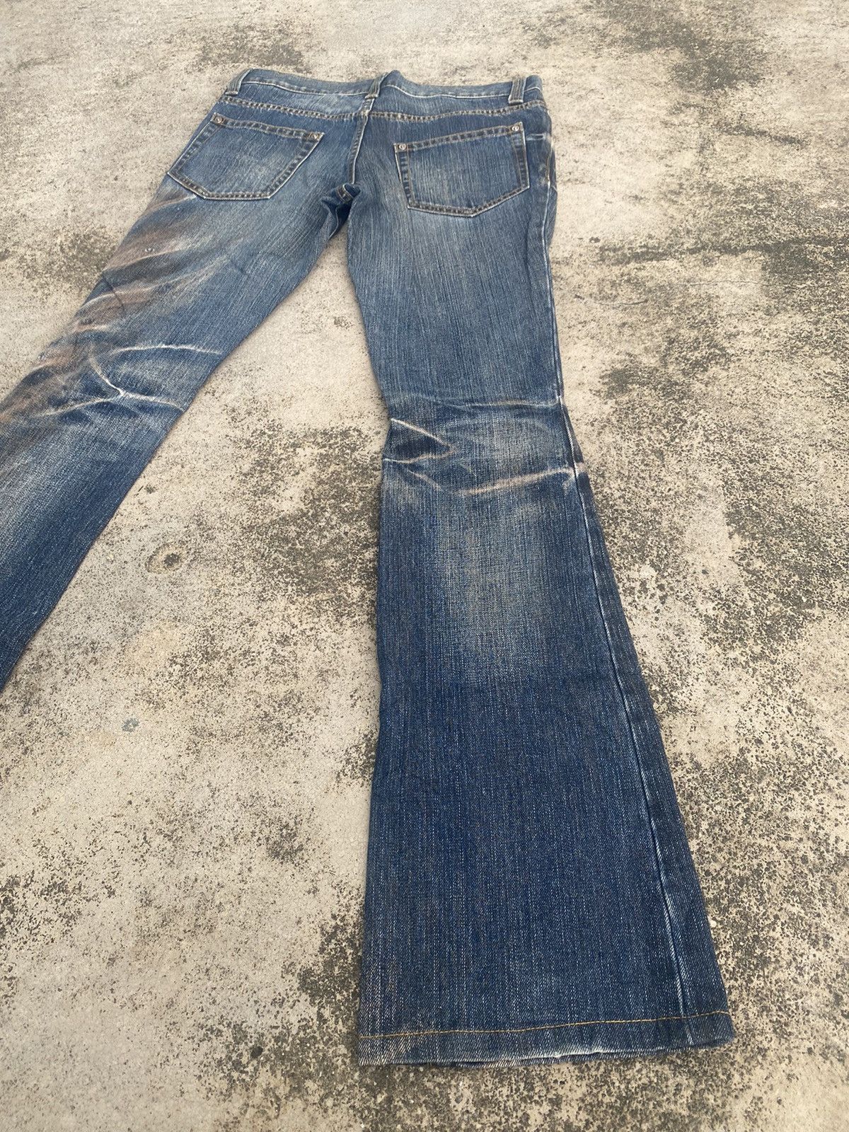 If Six Was Nine × Japanese Brand Flare Jeans Modern Lovers Clawmark Mud Distressd Size US 30 / EU 46 - 14 Thumbnail