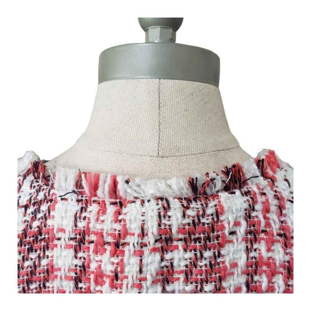 Designer CT1106 Halogen Ladies Fringed Open Blazer with Pockets Size M / US 6-8 / IT 42-44 - 6 Thumbnail