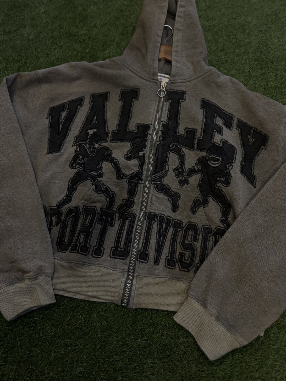 Vale Vale Hoodie Zip Up Grey Black Size XXL (NEW) Size US XXL / EU 58 / 5 - 4 Thumbnail