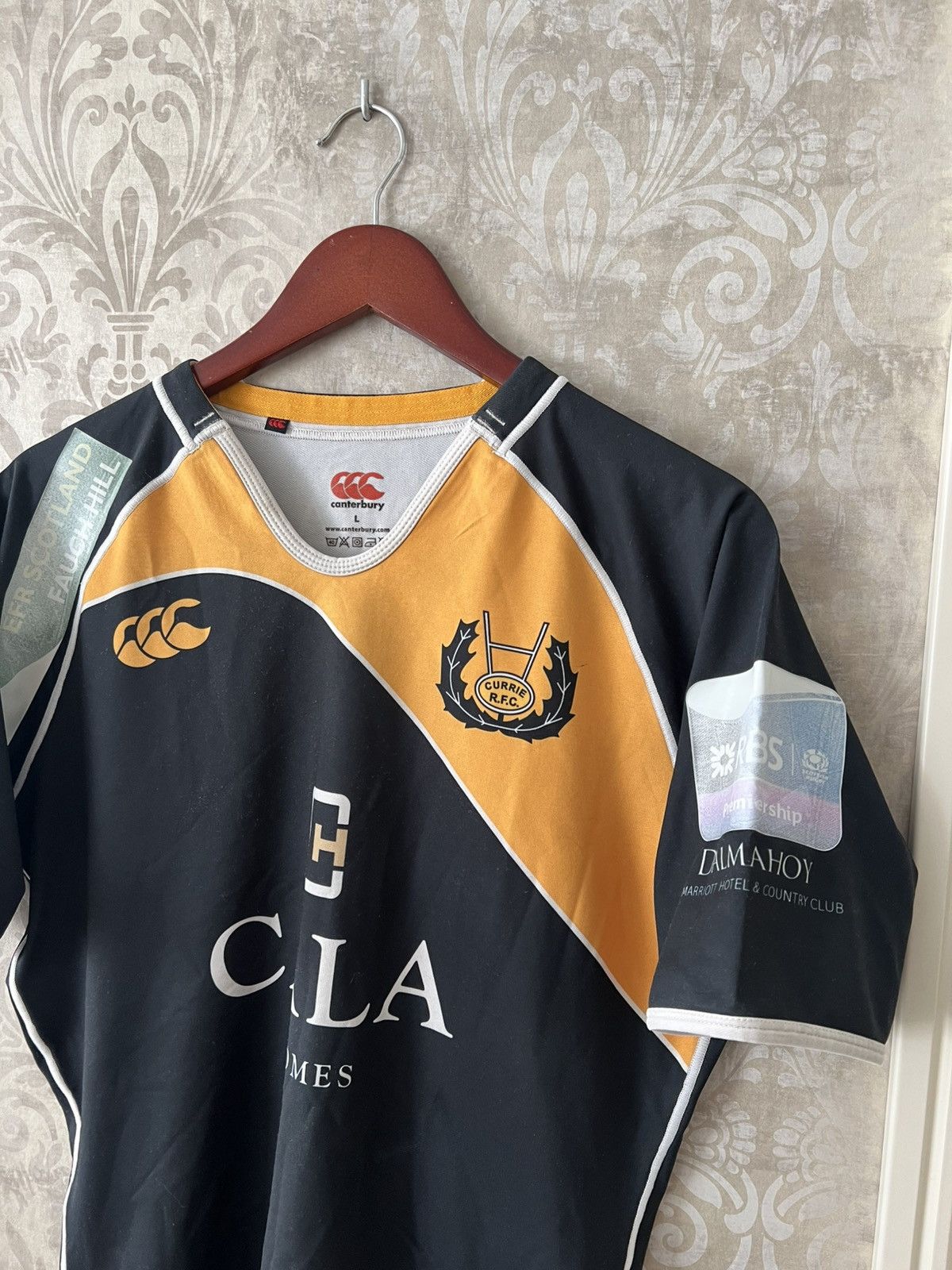 Canterbury of New Zealand Vintage Canterbury Currie RFC Rugby Jersey #20 Subway Shirt Size US L / EU 52-54 / 3 - 3 Thumbnail
