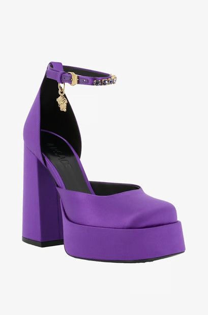 Versace o1y0226 Pumps in Purple Size US 8 / IT 38 - 2 Thumbnail