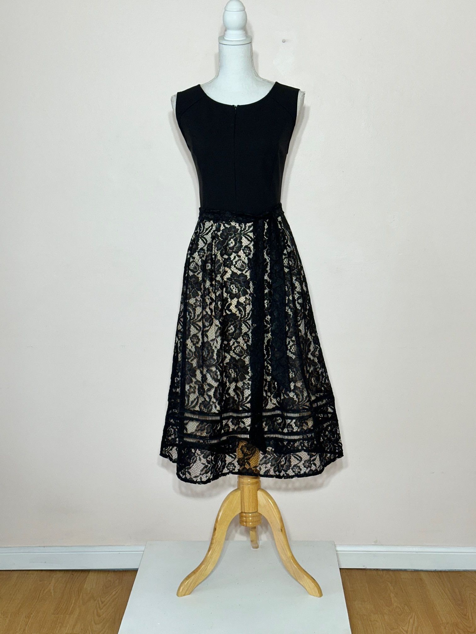Vintage Vfshow Vfemage Midi Dress with Lace Skirt Size XL / US 12-14 / IT 48-50 - 2 Thumbnail