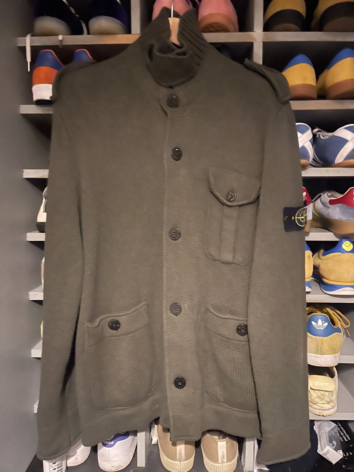 Stone Island Knitted Cardigan Size US XXL / EU 58 / 5 - 1 Thumbnail