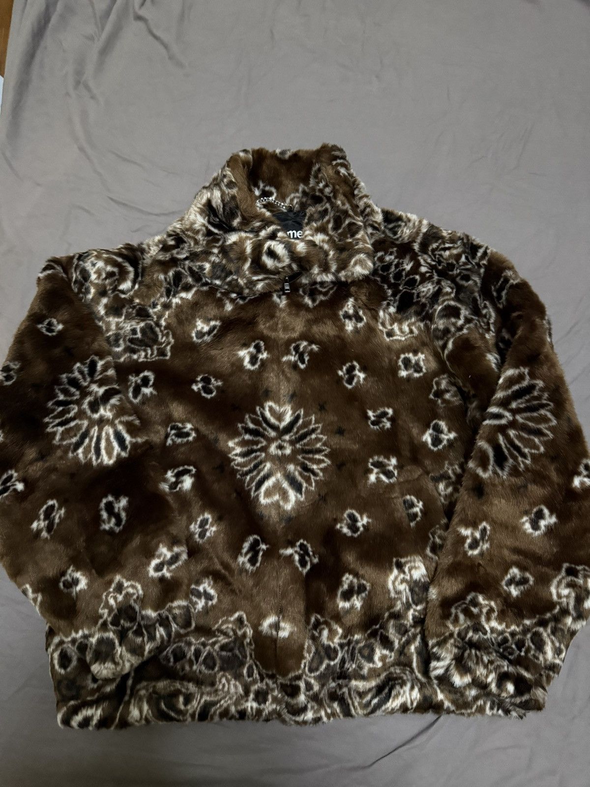 Supreme Supreme bandana Faux Fur bomber jacket brown Size US XL / EU 56 / 4 - 2 Thumbnail