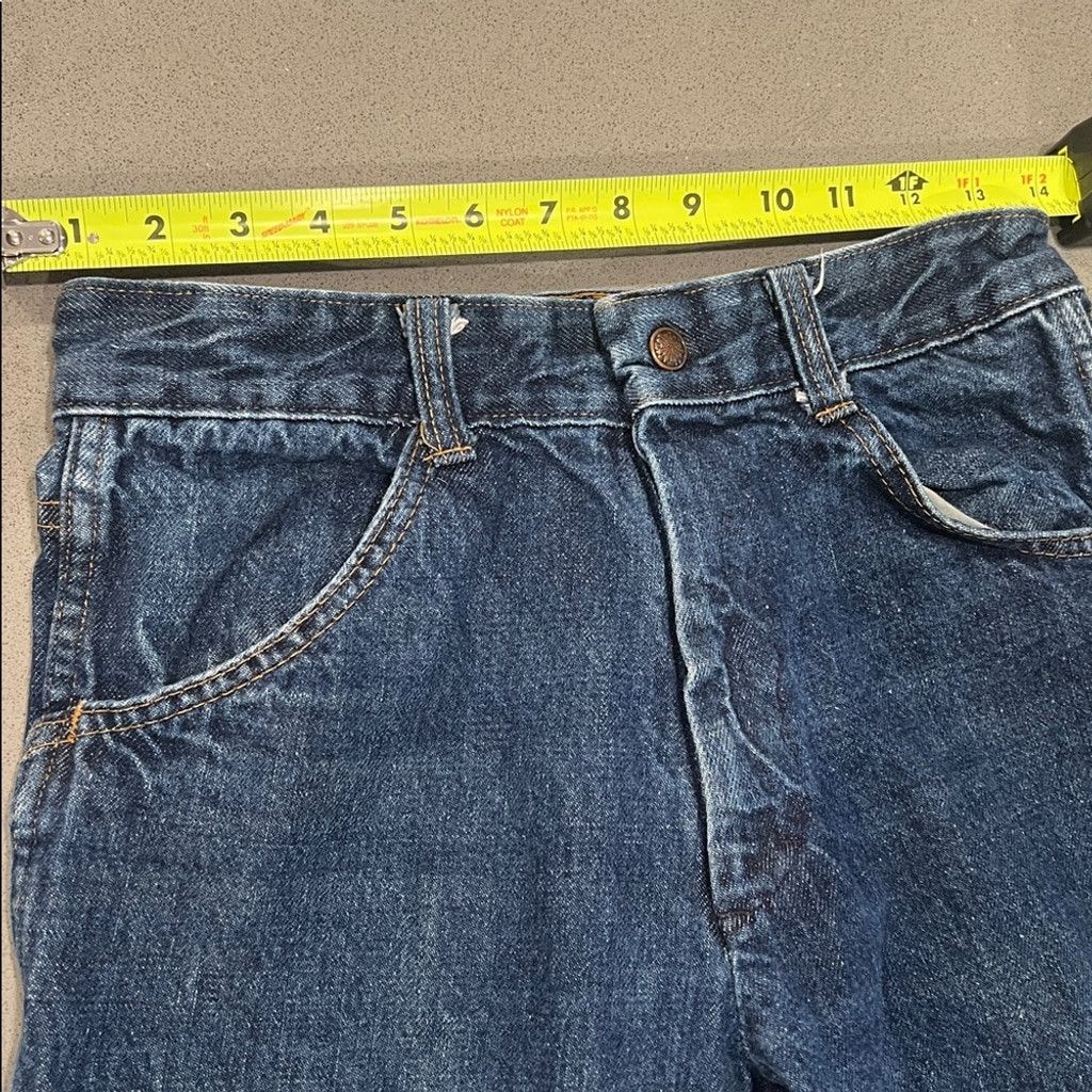 Sears Vintage 70’s Sears Dark Blue Bootcut Women’s Jeans Size 30" / US 8 / IT 44 - 7 Thumbnail