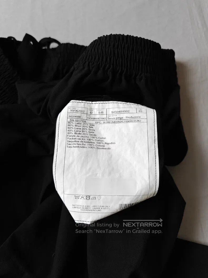 Hermes Hermes Wool casual sport pants, black, 80% wool + 20% mulb Size US 42 / EU 58 - 4 Thumbnail