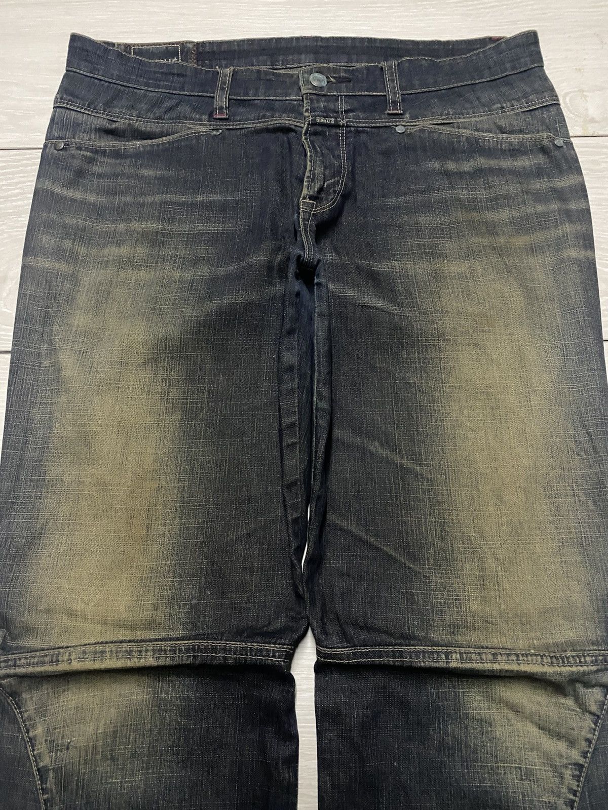 Marithe + Francois Girbaud Marithe Francois Girboud Mud Wash Whisker Super Baggy Size US 34 / EU 50 - 3 Thumbnail