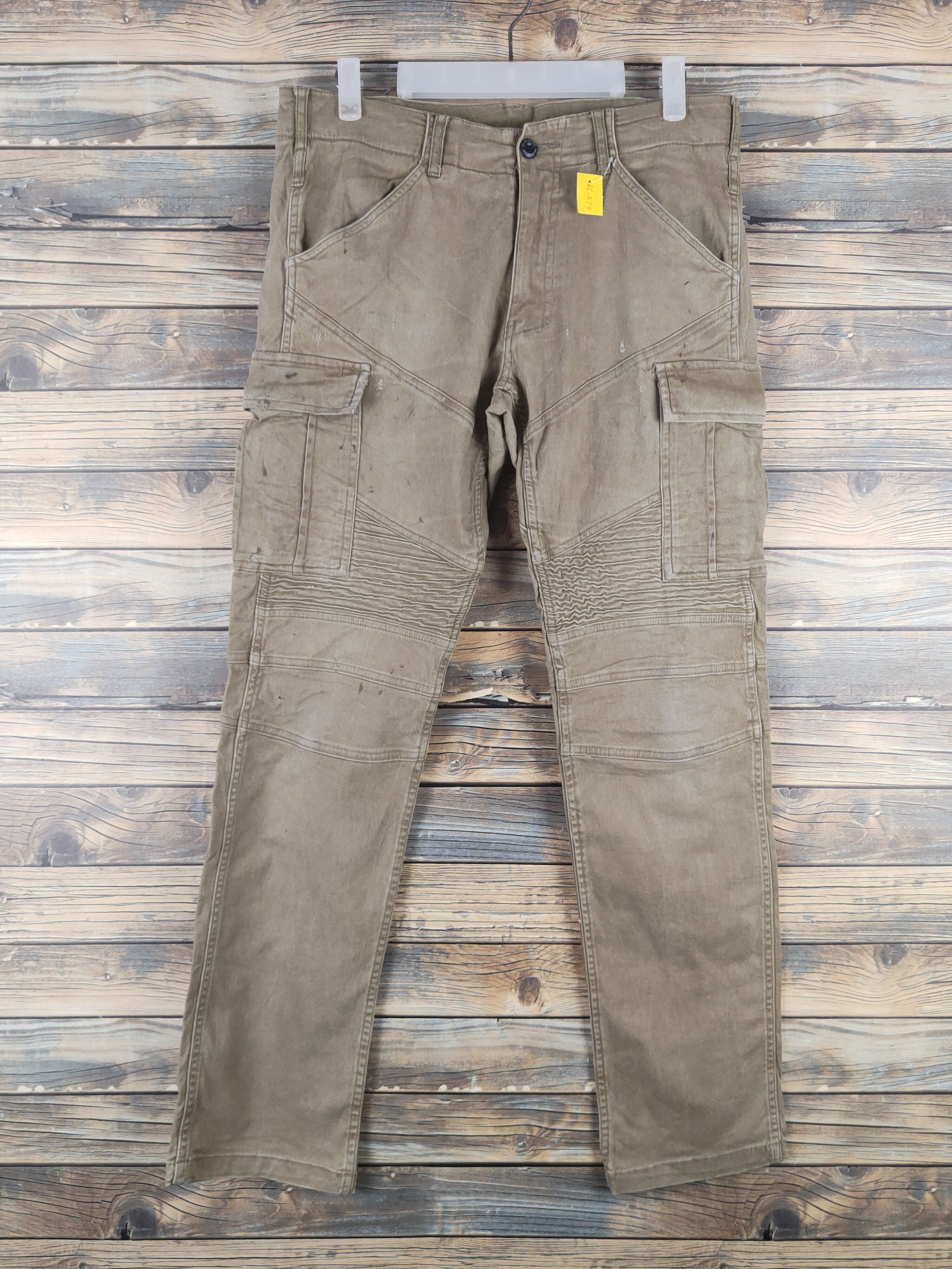 Japanese Brand DL Gladiator Beige Multipocket Cargo Pants #46-274T Size US 32 / EU 48 - 1 Thumbnail