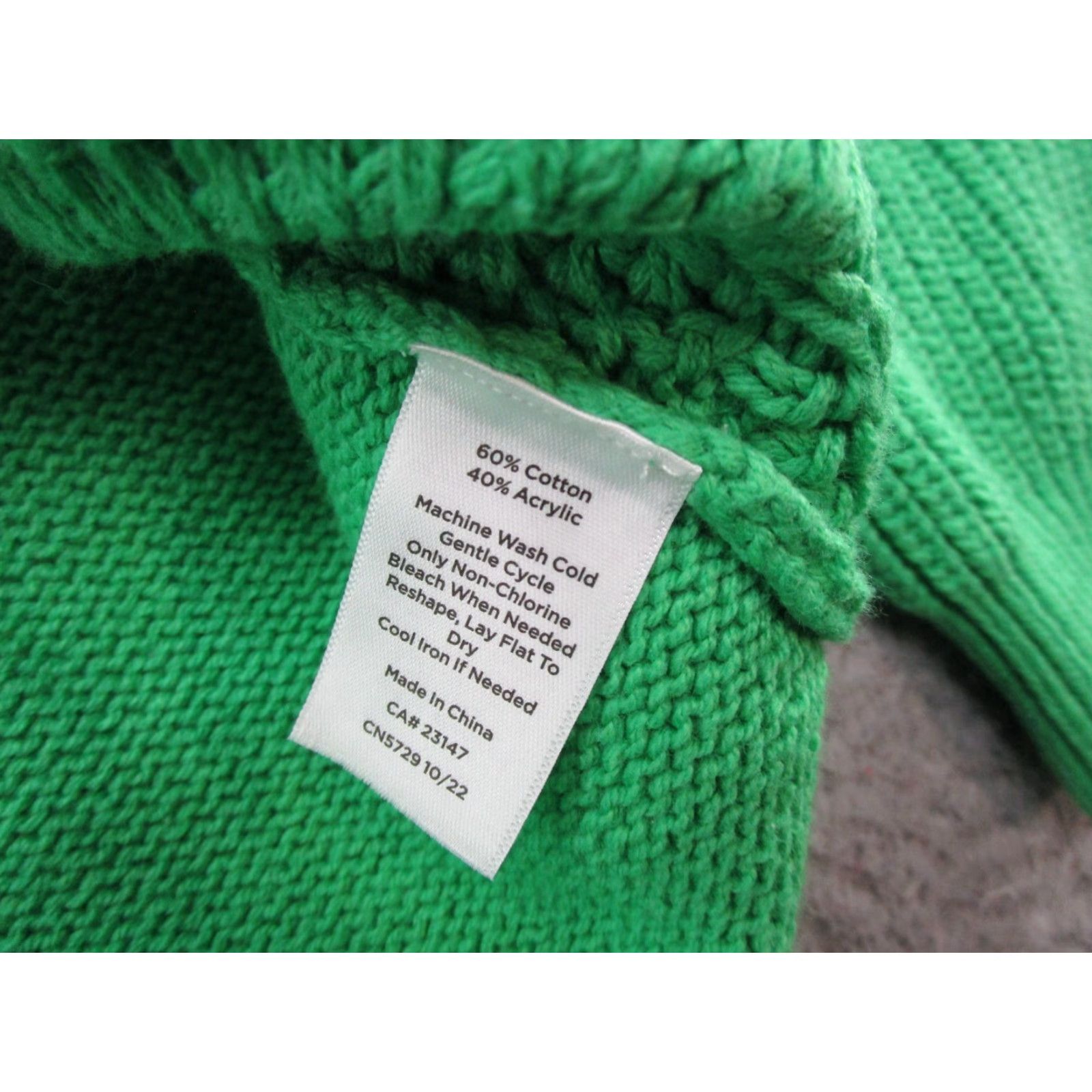 Talbots VINTAGE Talbots Argyle Textured Knit Green Pullover Sweater Women's Petite XL Heavy Size XL / US 12-14 / IT 48-50 - 3 Thumbnail
