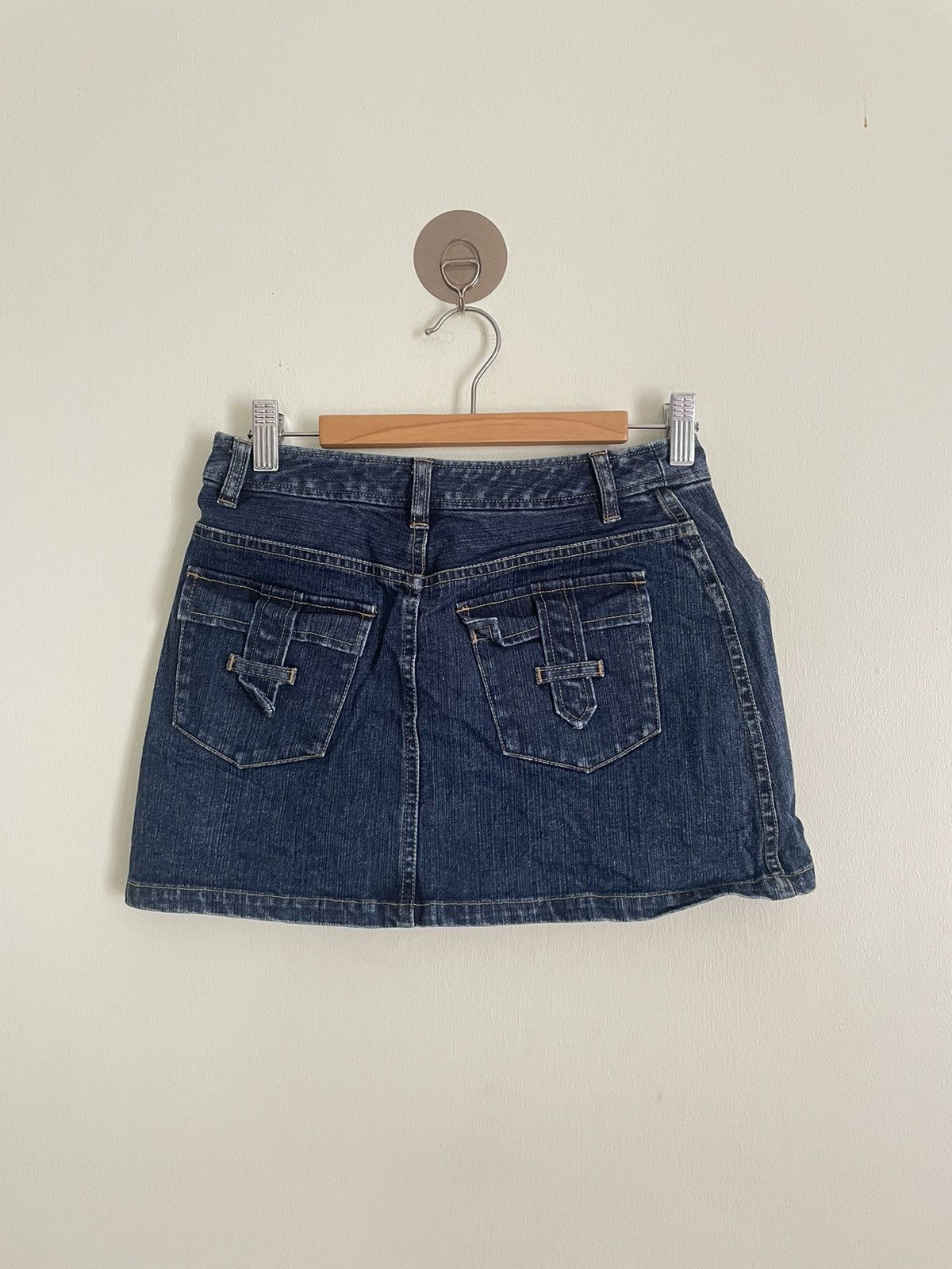 image of Pink House Denim Mini Skirt, Women's (Size 26)