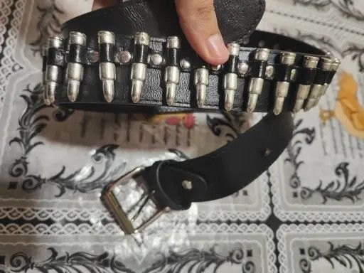 Japanese Brand Kuriyama x Jun Bullet Studded PU Leather Belt Size ONE SIZE - 6 Thumbnail
