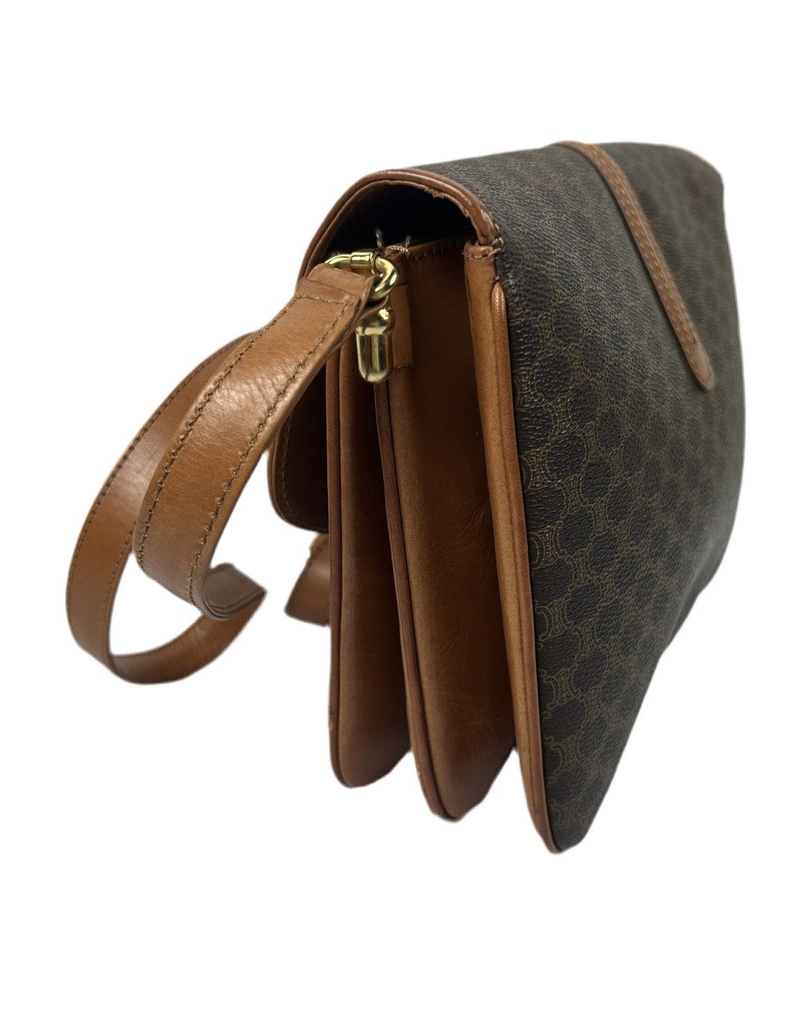 Celine Celine Macadam Leather Crossbody Bag Size ONE SIZE - 6 Thumbnail