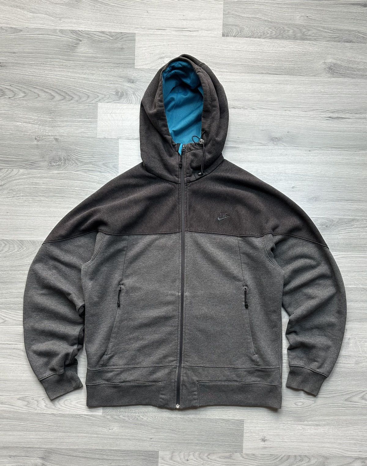 Nike × Vintage Vintage full zip hoodie Nike air 90s Size US L / EU 52-54 / 3 - 1 Thumbnail