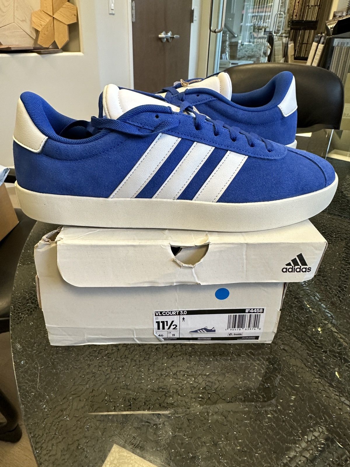 Adidas Size 11.5 - adidas VL Court 3.0 Royal Blue Size US 11.5 / EU 44-45 - 1 Thumbnail