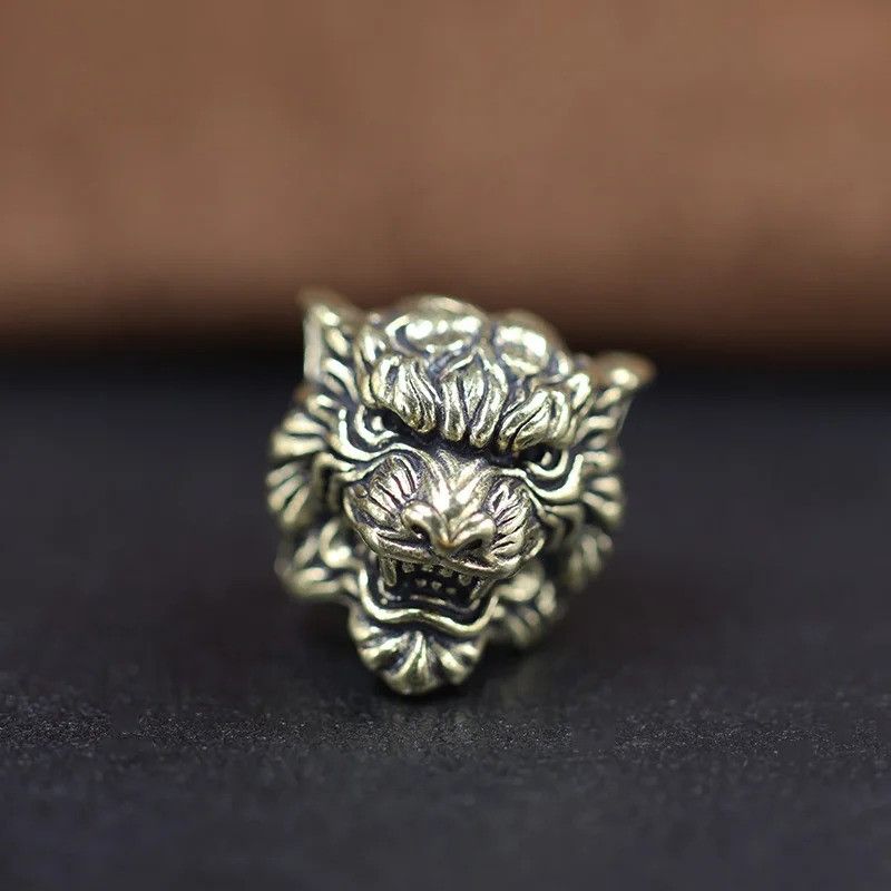 Handmade 3Pcs Tiger Knife Beads Paracord Bead Zipper Charms Umbrella Size ONE SIZE - 5 Thumbnail