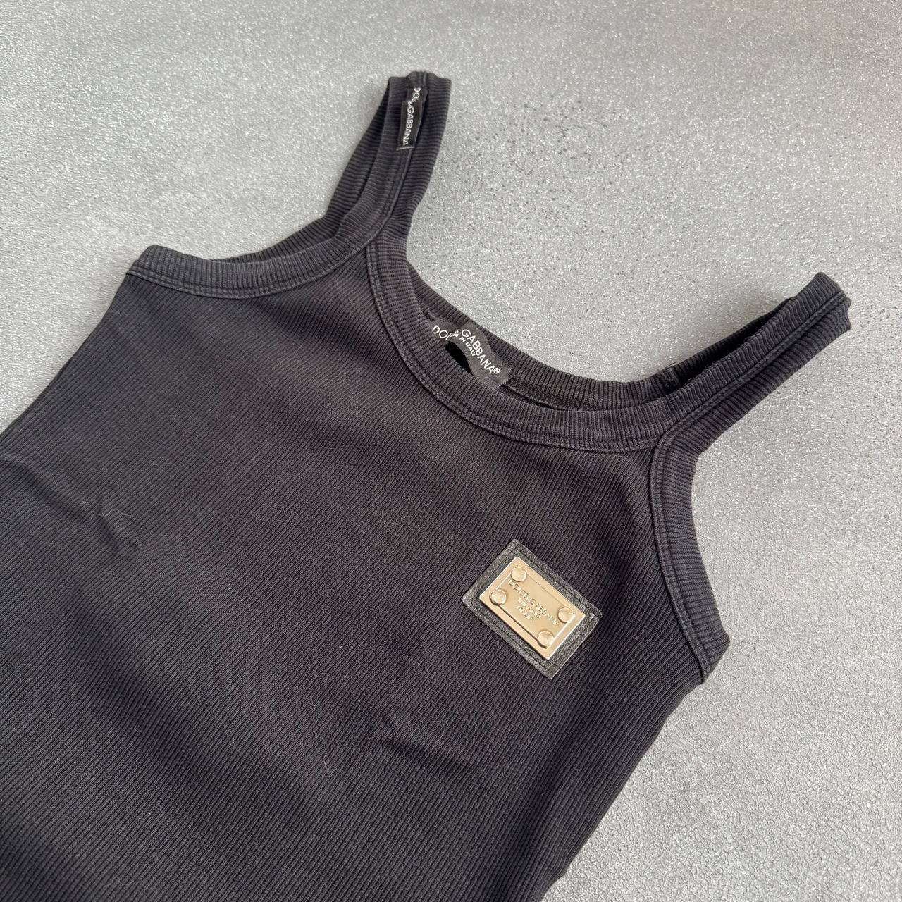 Dolce & Gabbana × Vintage Dolce & Gabbana Vintage Ribbed Tank Top Size S / US 4 / IT 40 - 1 Thumbnail