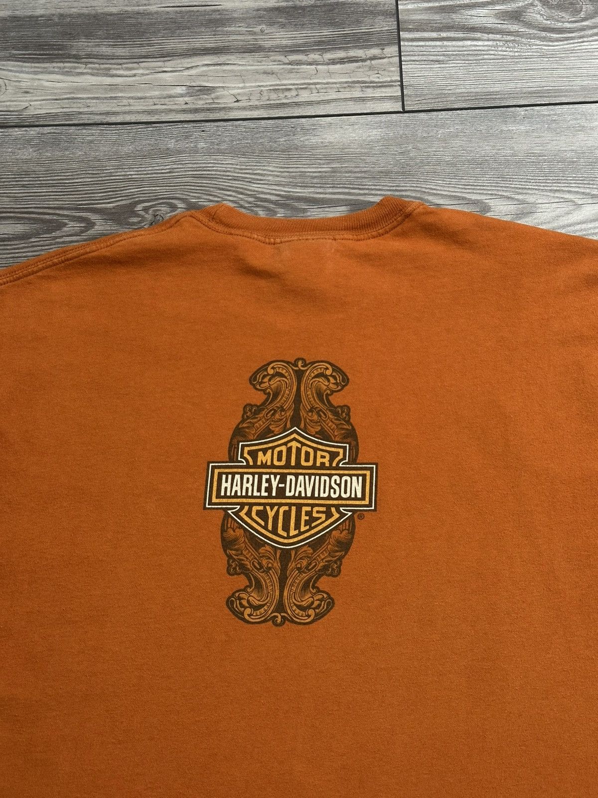 Harley Davidson × Vintage Harley Davidson Eagle T Shirt Size US XL / EU 56 / 4 - 4 Thumbnail