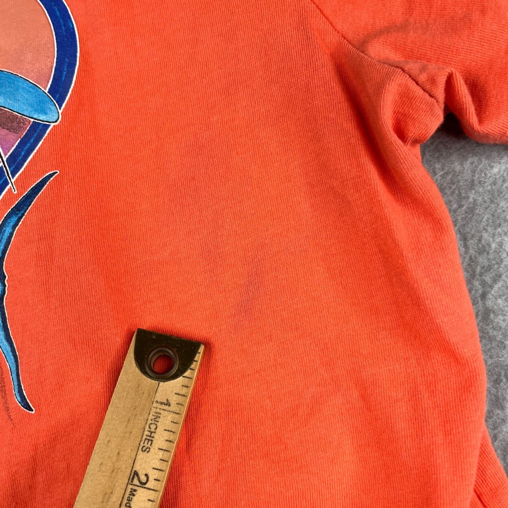 Guy Harvey Guy Harvey T Shirt Womens XL Orange Heart Fish Graphic Print Casual Ladies Size XL / US 12-14 / IT 48-50 - 4 Thumbnail