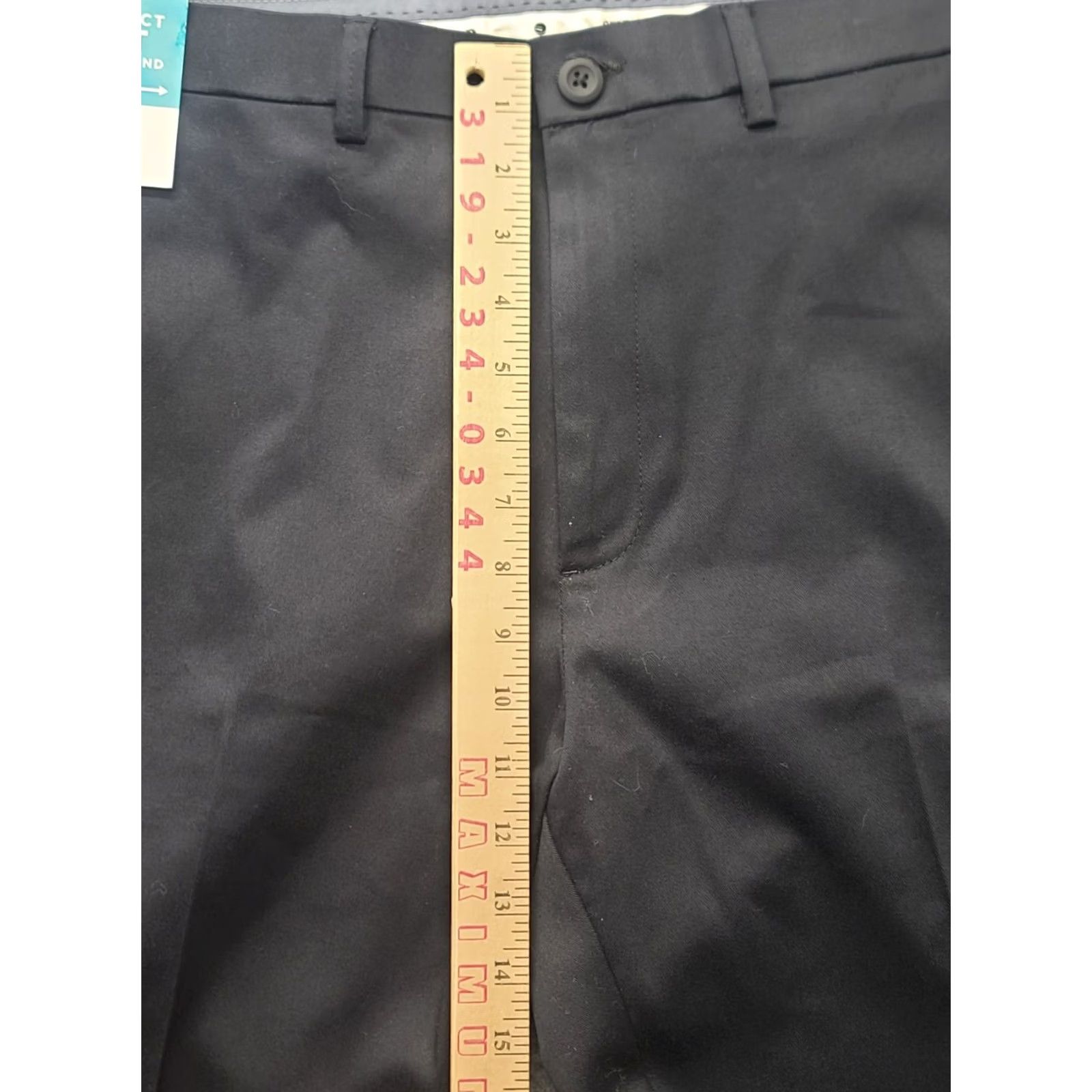 Haggar Haggar Premium Khaki Pant Mens 36x34 Straight Leg Khaki Pant Regular Fit Black Cotton Polyester Spandex City Preppy Wedding Size US 36 / EU 52 - 5 Thumbnail