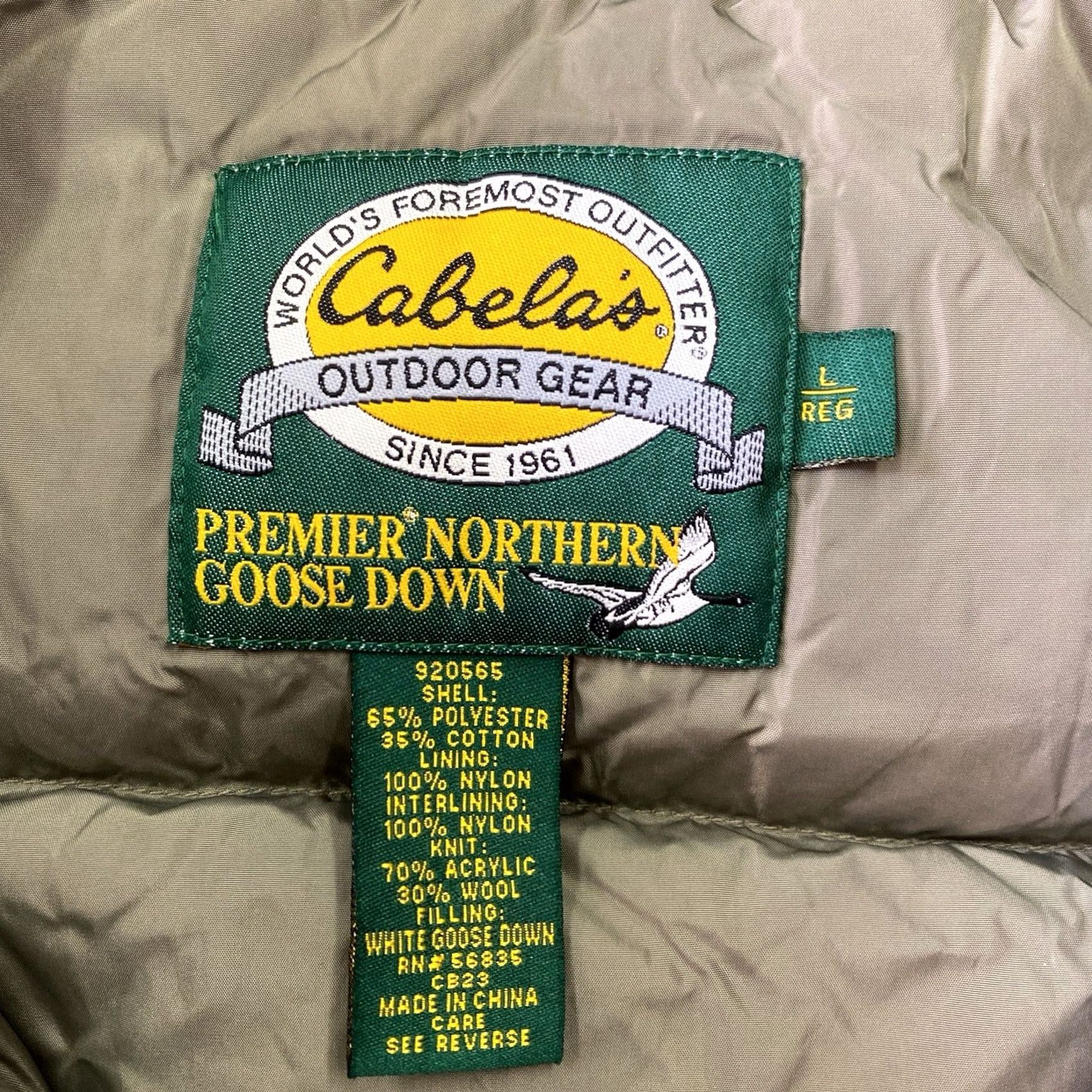 Vintage VINTAGE Cabela's Goose Down Puffer Vest Mens Large Brown Size US L / EU 52-54 / 3 - 3 Thumbnail