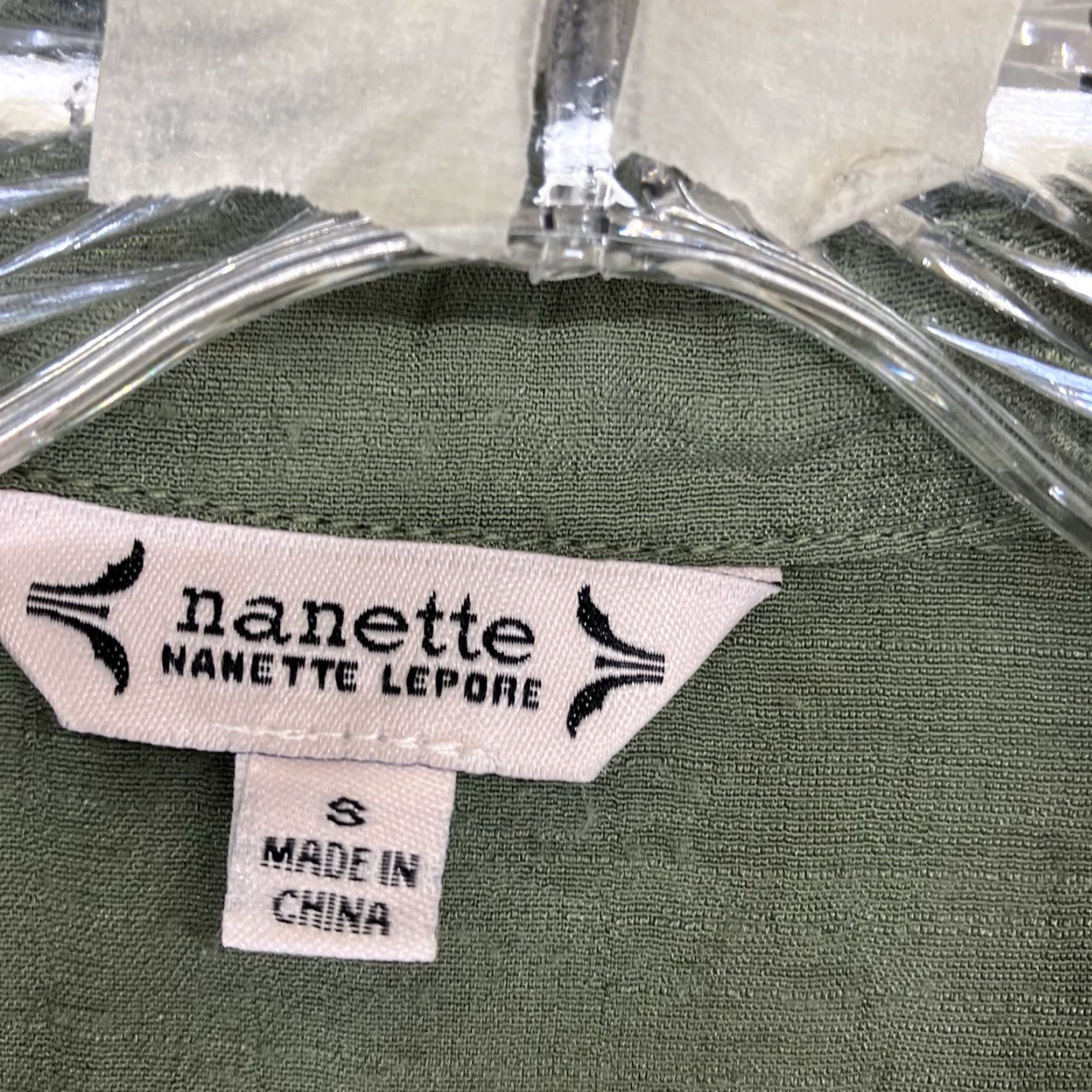 Nanette Lepore Nanette Lepore Women's Blouse Small Sage Green Button Collared Long Sleeve Rayon Blend Relaxed Fit Casual Shirt 90s Bohemian Beach Size S / US 4 / IT 40 - 3 Thumbnail