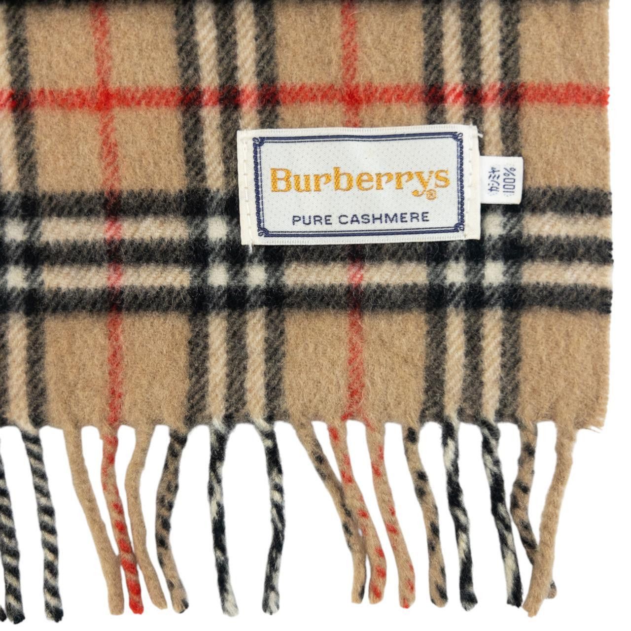Burberry Vintage Burberry Nova Check Tassel Scarf Size ONE SIZE - 3 Thumbnail
