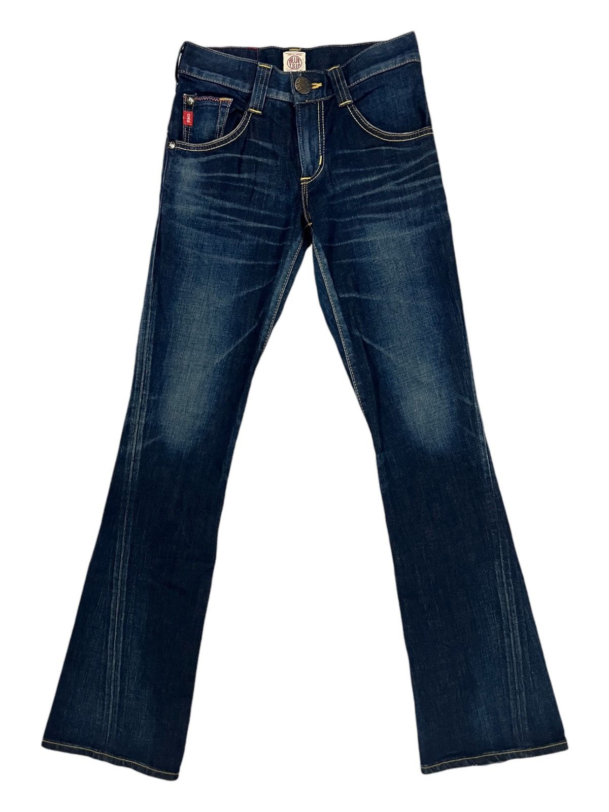 Edwin × Genuine Leather × If Six Was Nine Super Flare Hem Edwin Leather Hybrid Buckle Back Jeans Denim Size US 26 / EU 42 - 3 Thumbnail