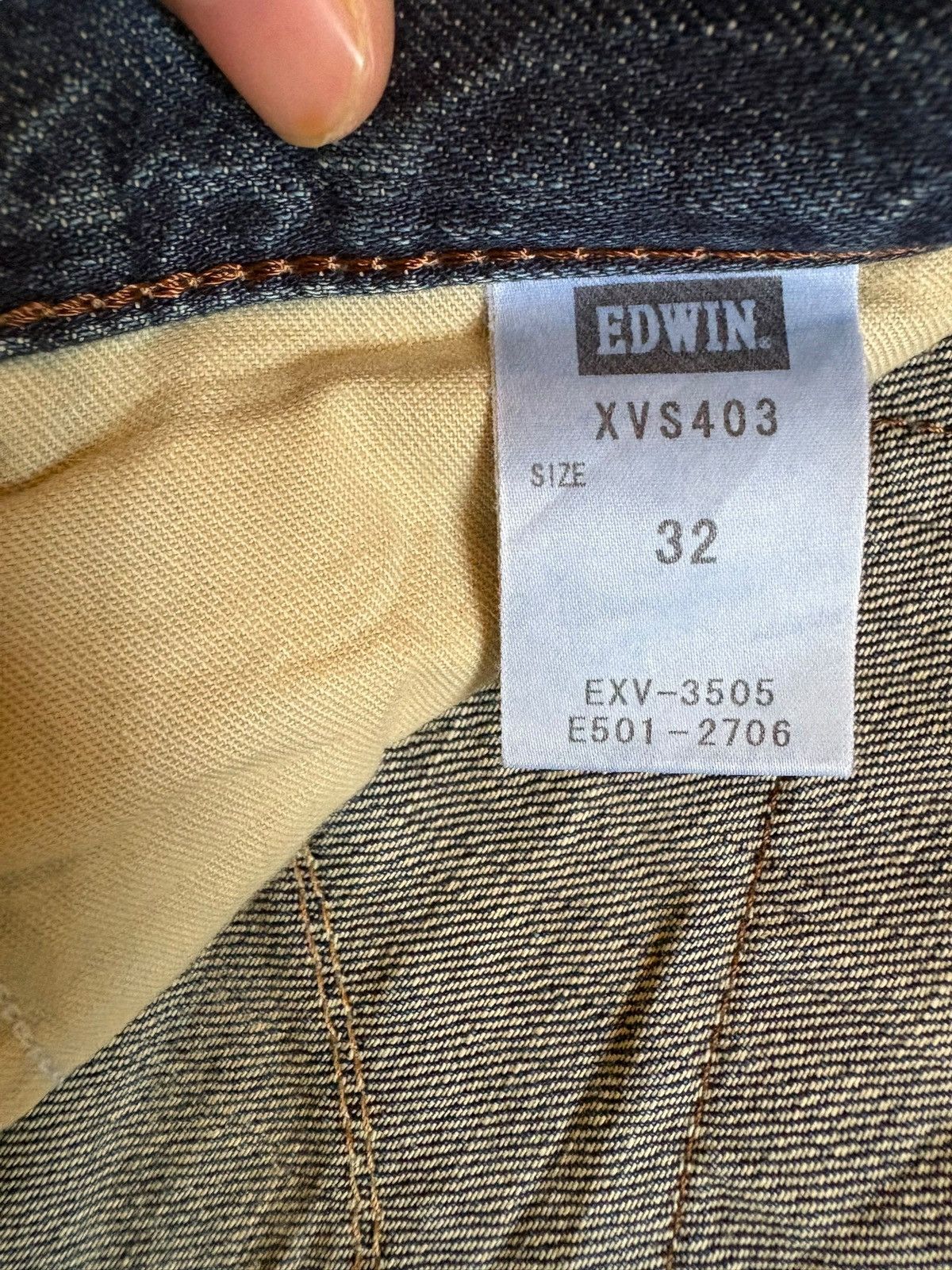 Edwin × Japanese Brand Exclusive Vintage Edwin Japan Mud Wash Distress Loose Jeans Size US 35 - 9 Thumbnail