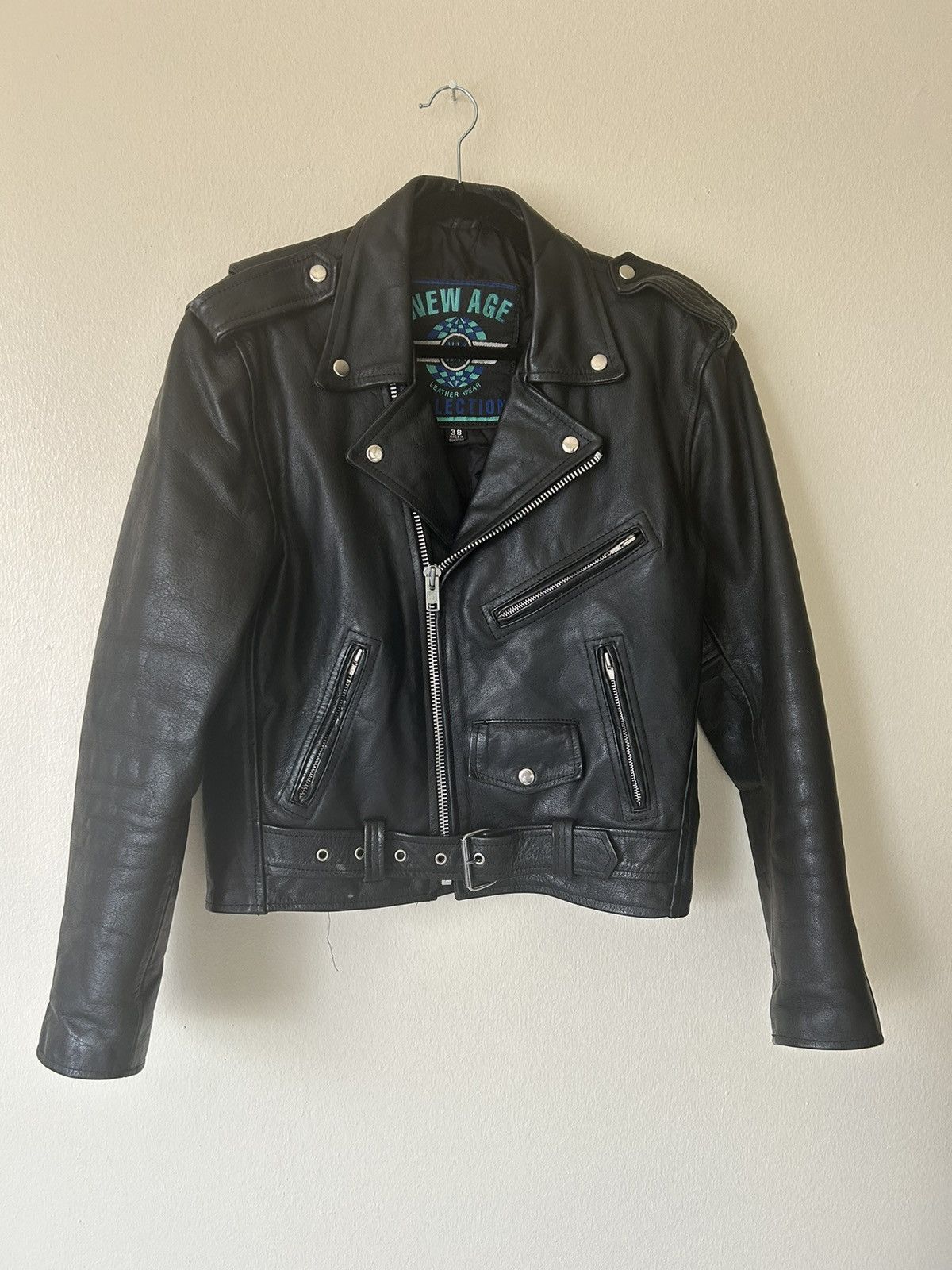Vintage Vintage New Age Leather Jacket Size US L / EU 52-54 / 3 - 1 Thumbnail