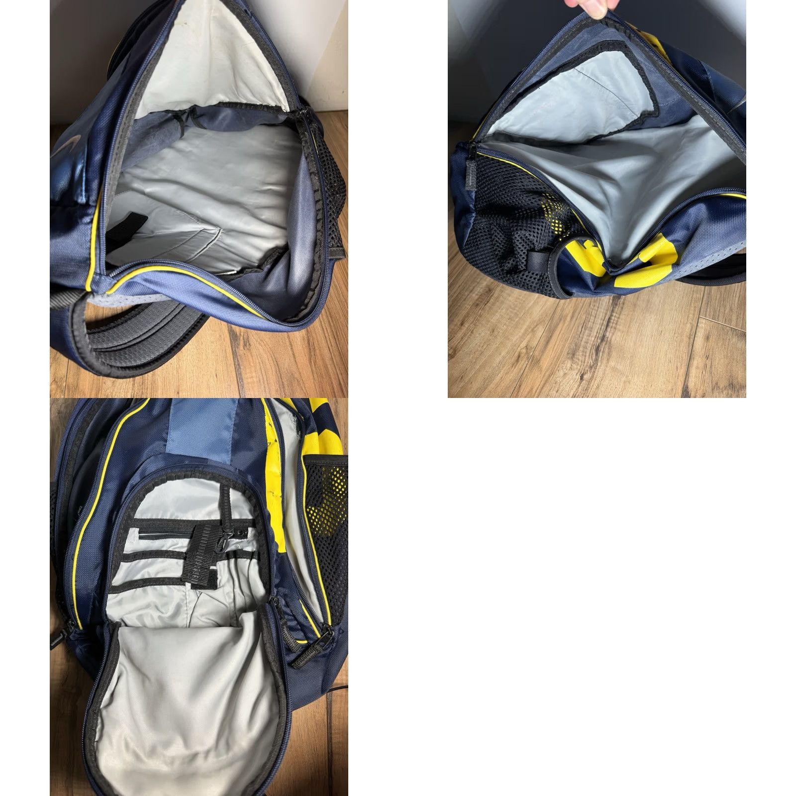 Nike VINTAGE Nike Air Varsity Mono 2 Backpack Bag Sling Shoulder Strap Mens Navy 18” Size ONE SIZE - 8 Thumbnail