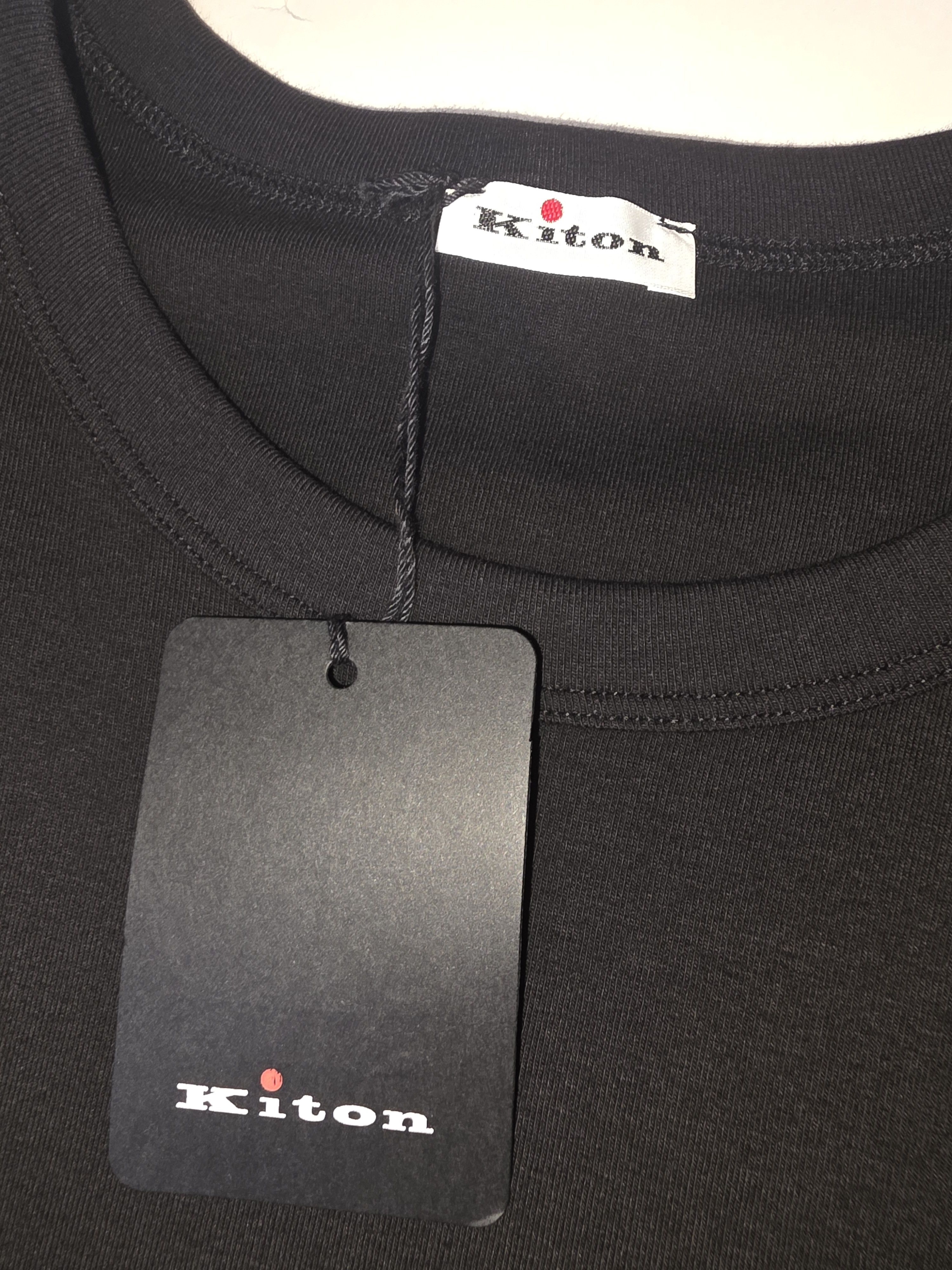Kiton $300 Kiton Napoli Embroidered Jersey Undershirt T-shirt Size US XL / EU 56 / 4 - 4 Thumbnail