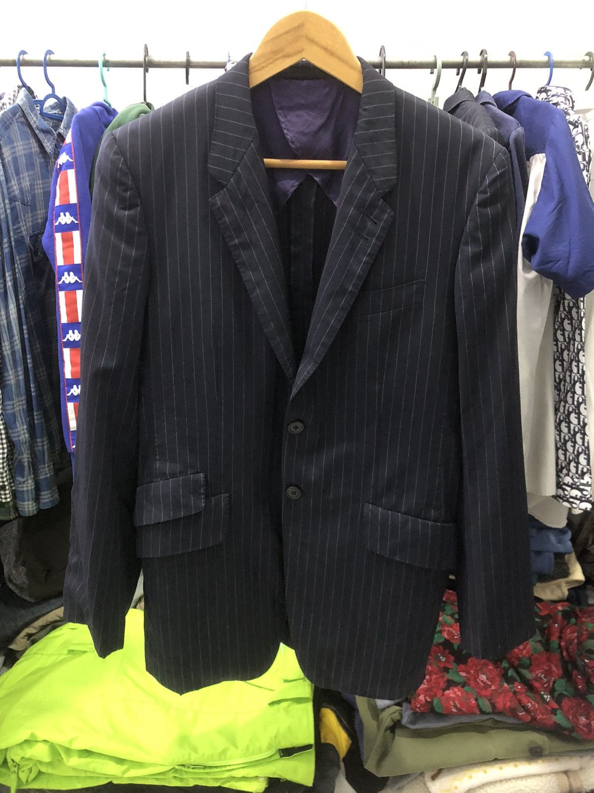 Cerruti 1881 × Paul Smith Paul Smith x Cerruti 1881 stripe blazer single breasted Size 38R - 1 Thumbnail