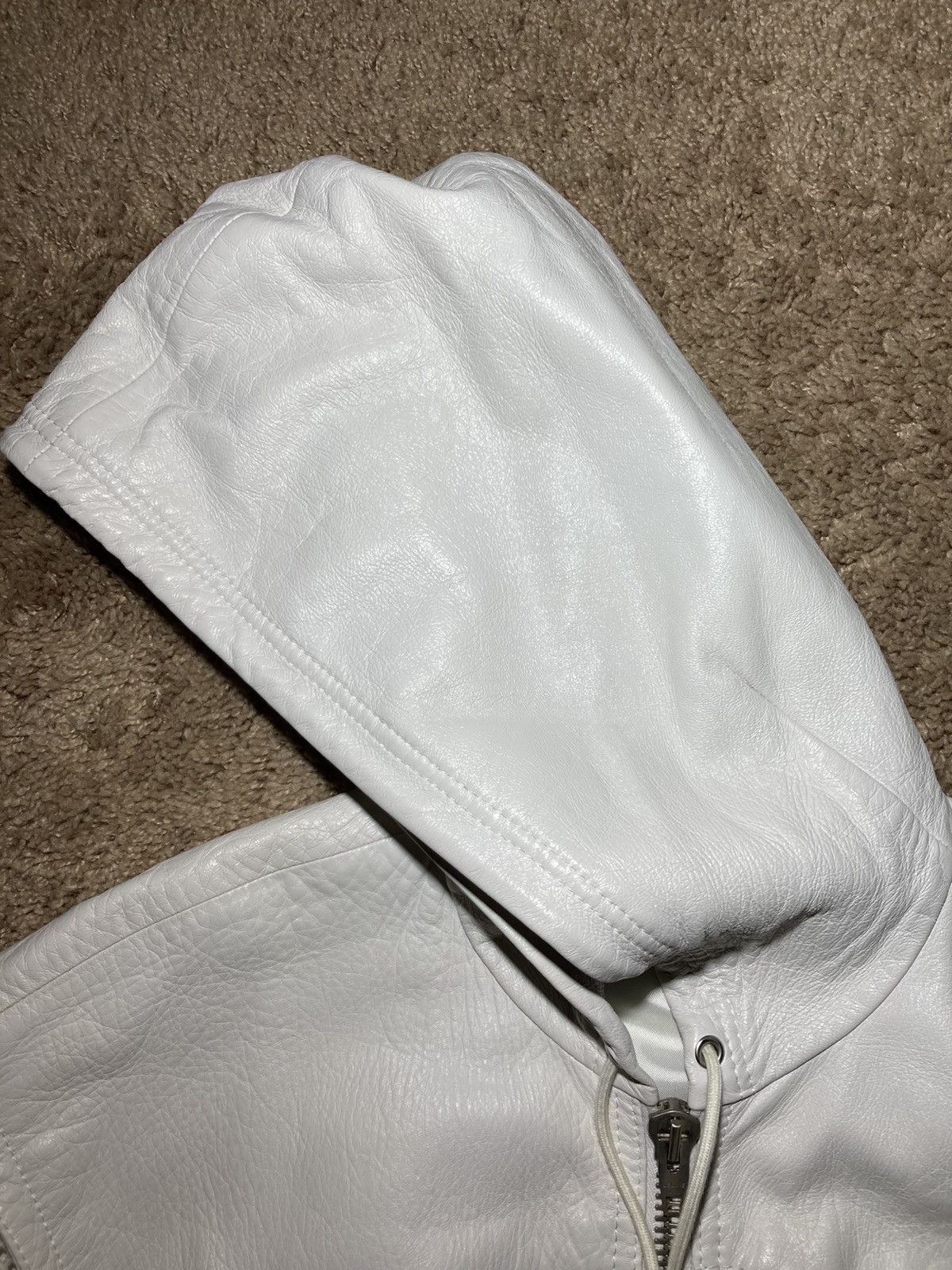 Celine SS22 Celine Leather Bonded Mesh Hooded Teddy Jacket 44 Hedi Size US XS / EU 42 / 0 - 4 Thumbnail