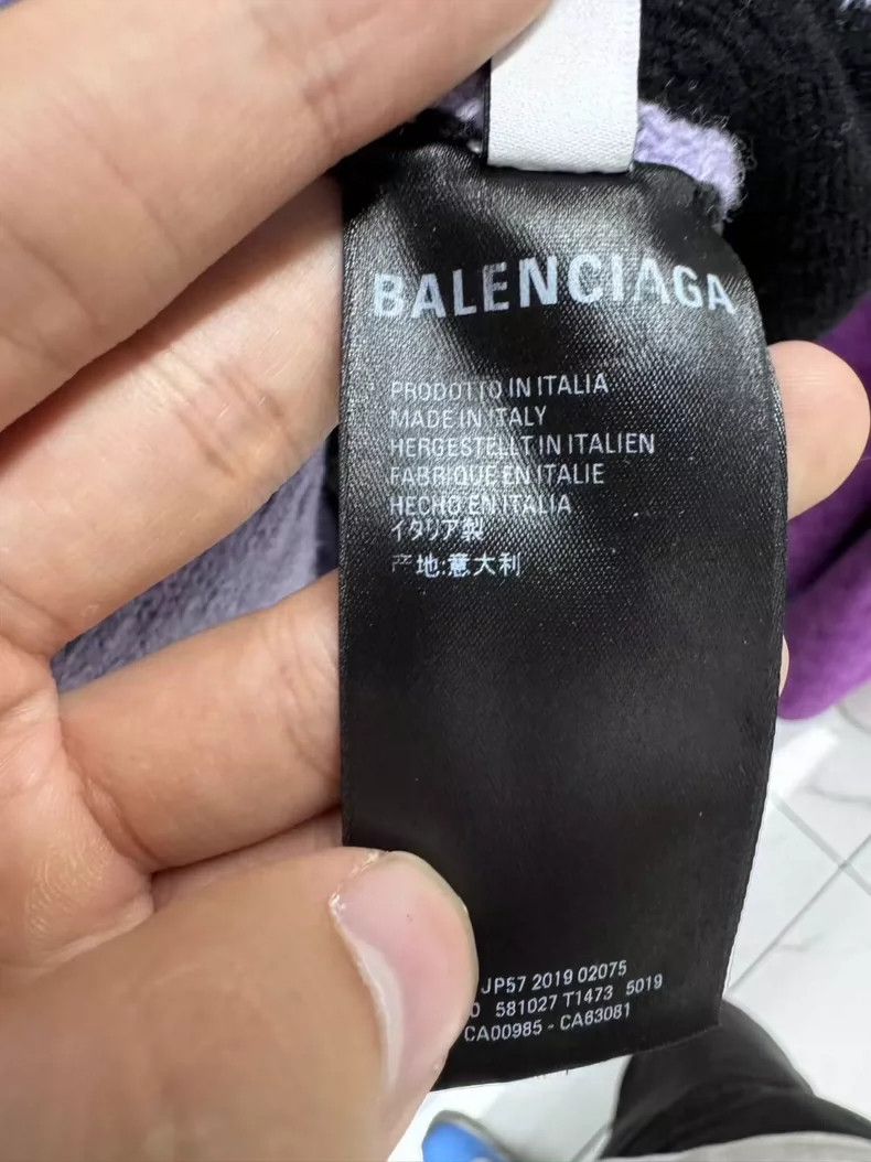 Balenciaga Balenciaga Taro purple bullet screen full letter knitted s Size L / US 10 / IT 46 - 6 Thumbnail