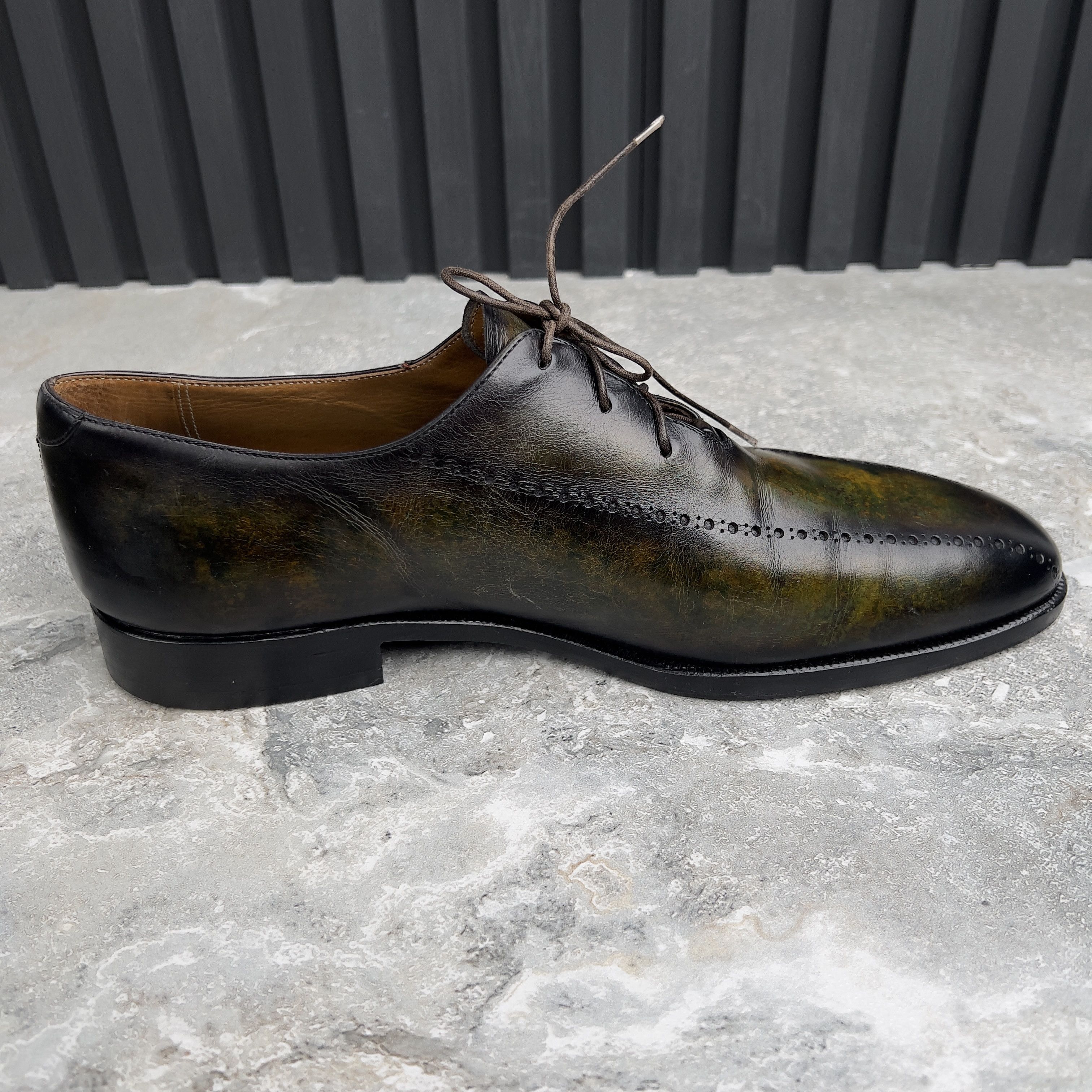 Berluti Oxford Derby Perforated Patina Venezia Leather Size US 11.5 / EU 44-45 - 7 Thumbnail