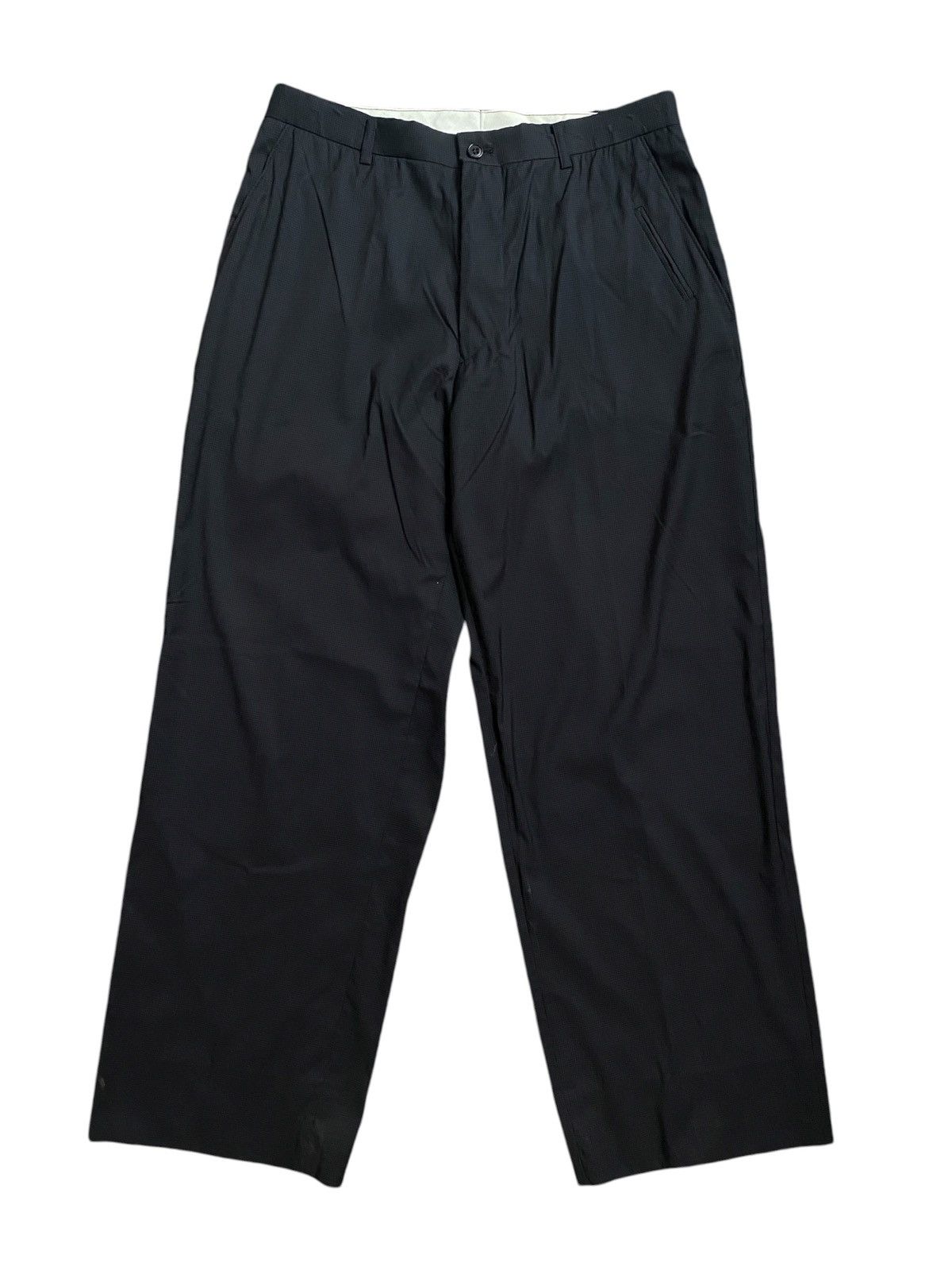 PPFM Wide Leg Black Pleated with Front Coin Pocket