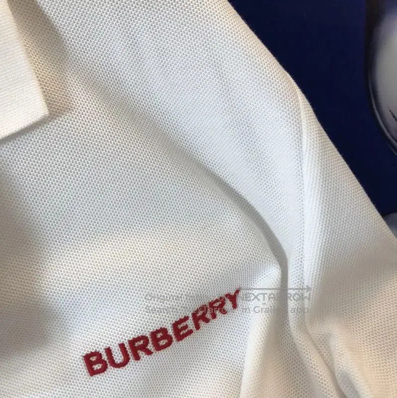 Burberry Burberry White Summer Logo Men's Polo. Size US M / EU 48-50 / 2 - 8 Thumbnail