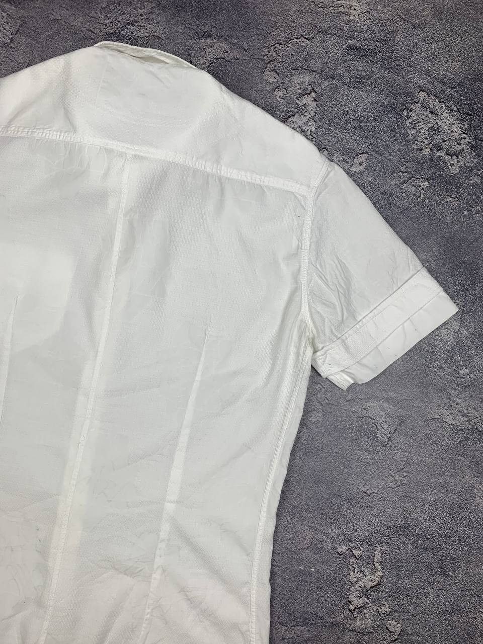 Versace Jeans Couture Versace Jeans VJC Men's White Short Sleeve Button Up Shirt Size US L / EU 52-54 / 3 - 14 Thumbnail
