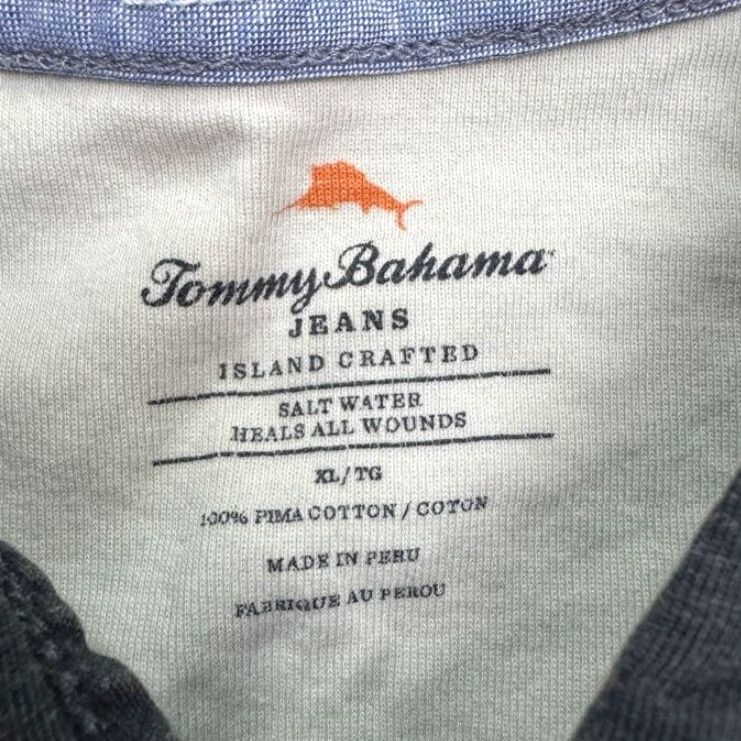 Tommy Bahama Tommy Bahama Polo Shirt Mens XL Gray Cotton Short Sleeve Casual Shirt - Regular Fit, Classic, Preppy, Outdoor, Golf, Tennis, Walking Size US XL / EU 56 / 4 - 6 Thumbnail