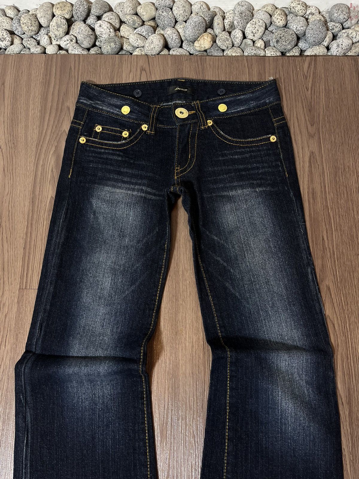 Designer × If Six Was Nine × Japanese Brand Dosch Japan low rise flare washed denim ifsixwasnine style Size US 29 - 3 Thumbnail