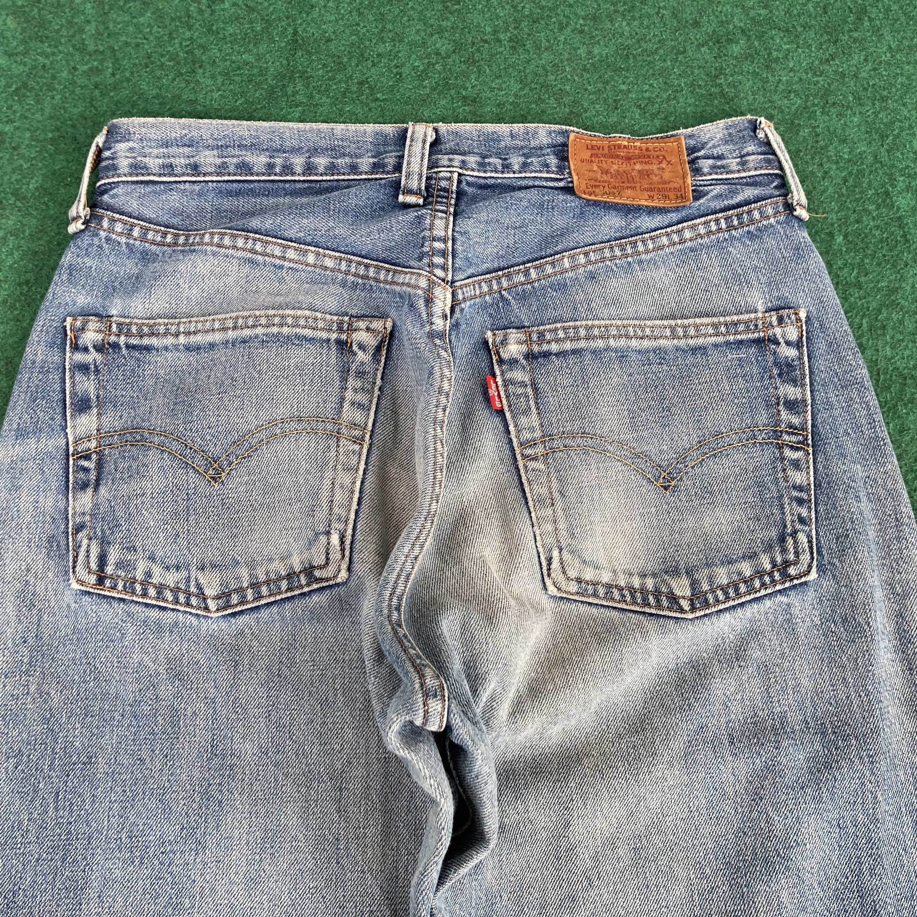 Levi's 28x33.5 Vtg Levis 504z Japan Big E Redline Selvedge Jeans Size US 28 / EU 44 - 16 Thumbnail