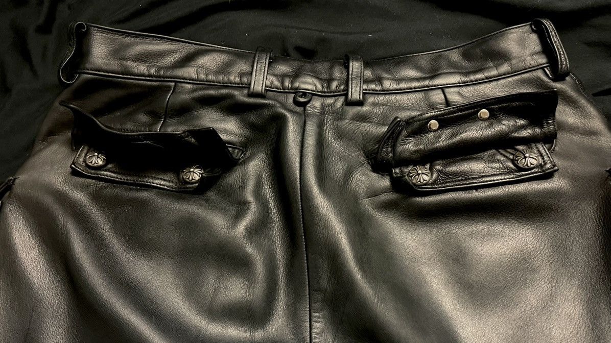 Chrome Hearts Chrome Hearts Leather Fleur Knee Cargo Pants Size US 32 / EU 48 - 7 Thumbnail